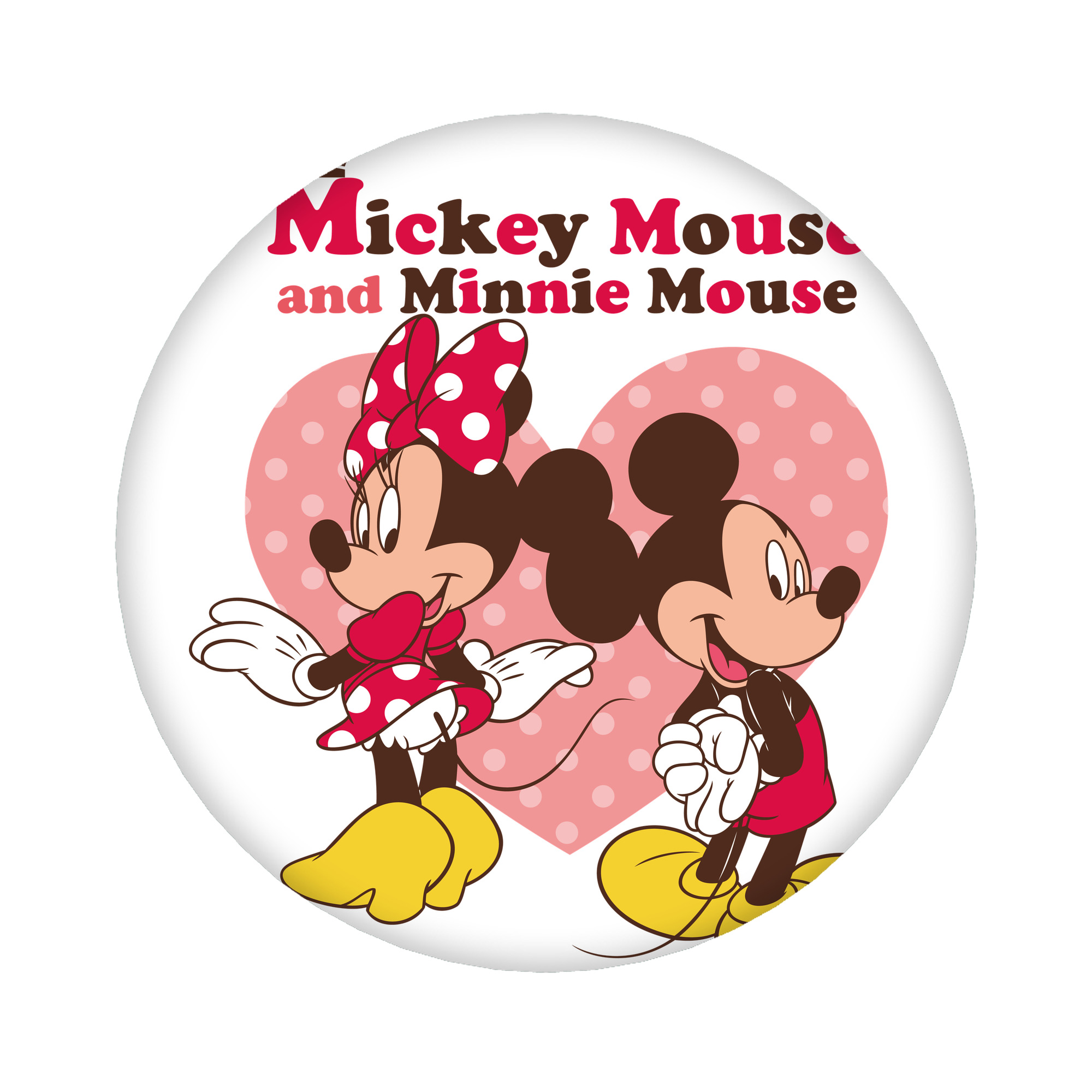 （画像用） ミッキーマウス Mickey Mouse 6cm 缶バッジ 複数セット
