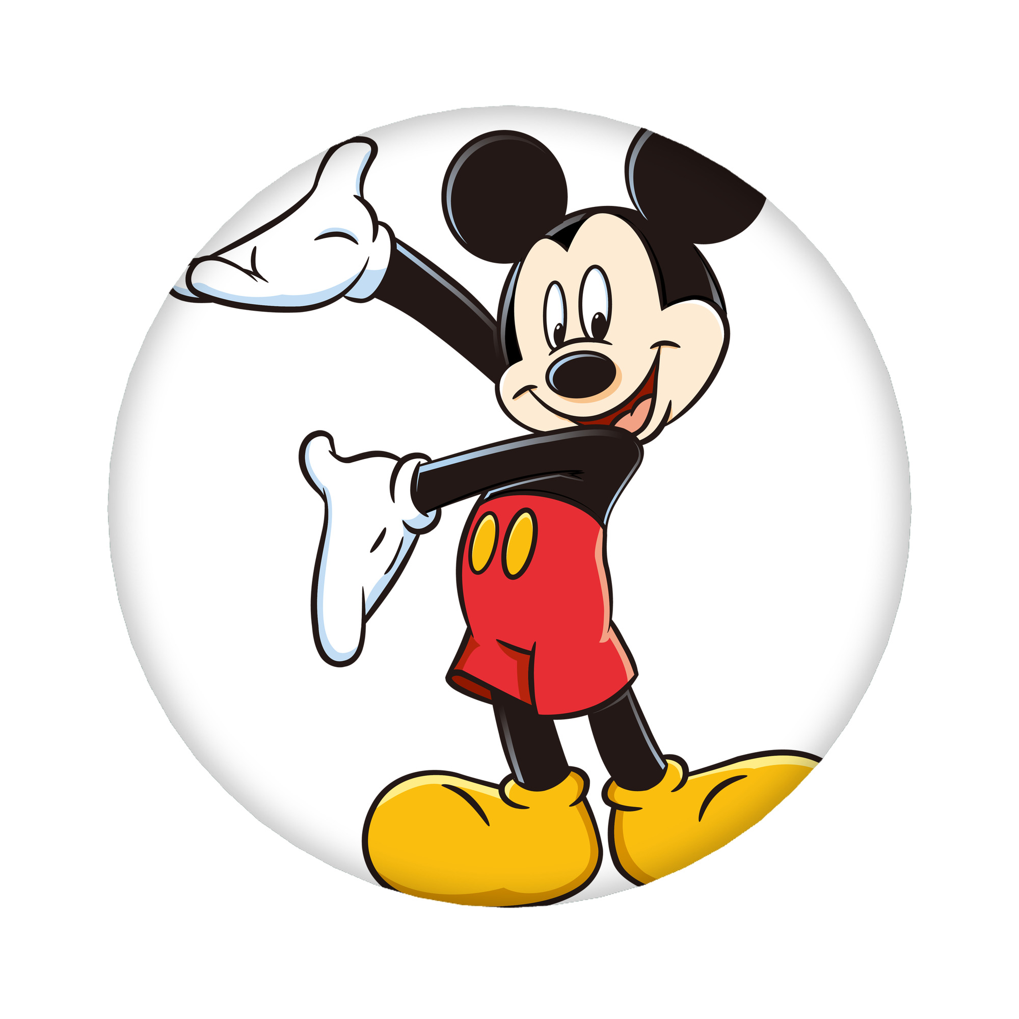 （画像用） ミッキーマウス Mickey Mouse 6cm 缶バッジ 複数セット