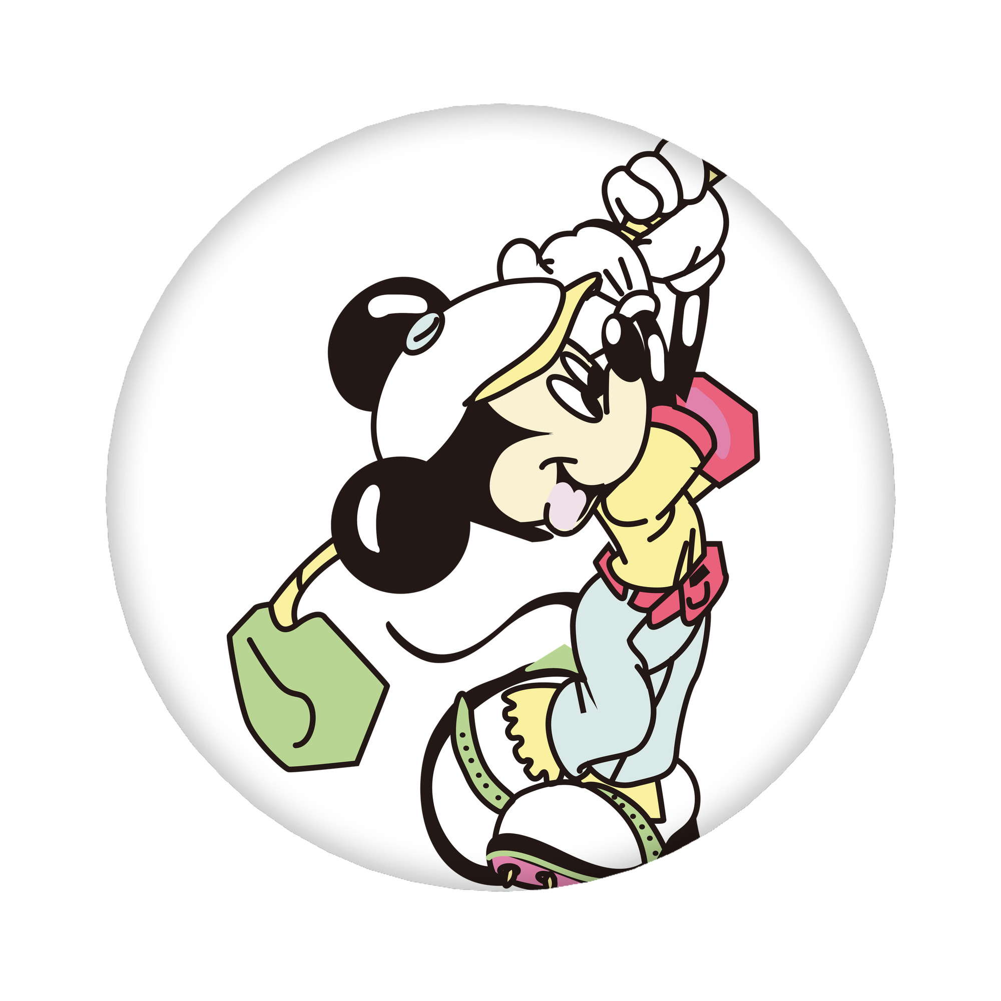 （画像用） ミッキーマウス Mickey Mouse 6cm 缶バッジ 複数セット
