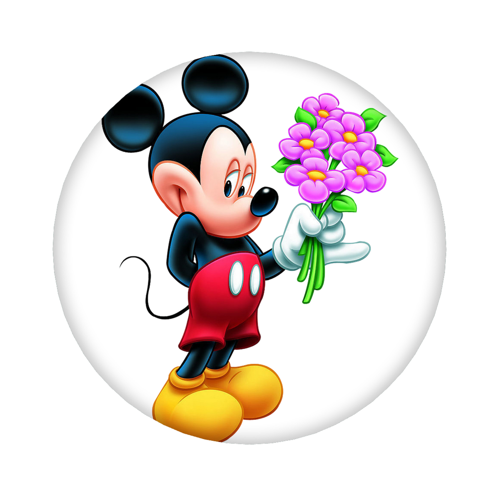 （画像用） ミッキーマウス Mickey Mouse 6cm 缶バッジ 複数セット