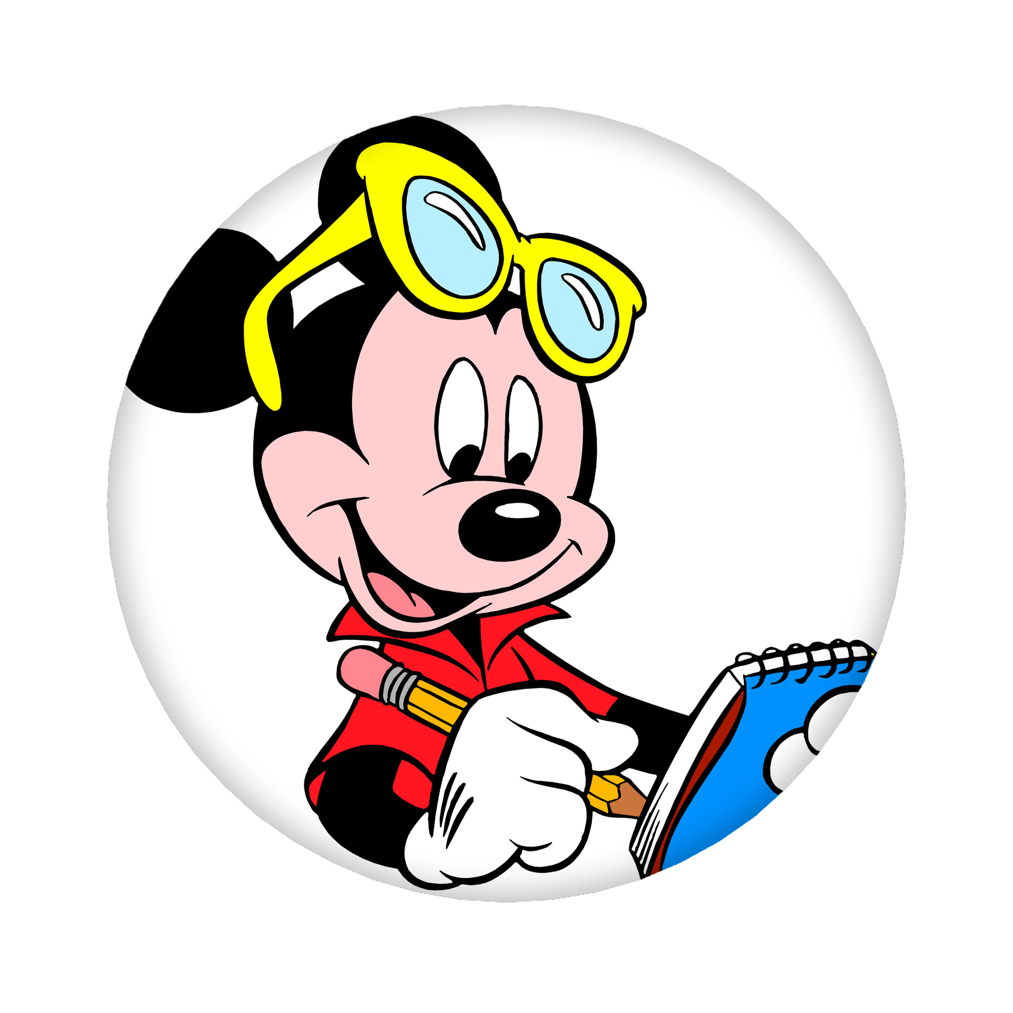 （画像用） ミッキーマウス Mickey Mouse 6cm 缶バッジ 複数セット