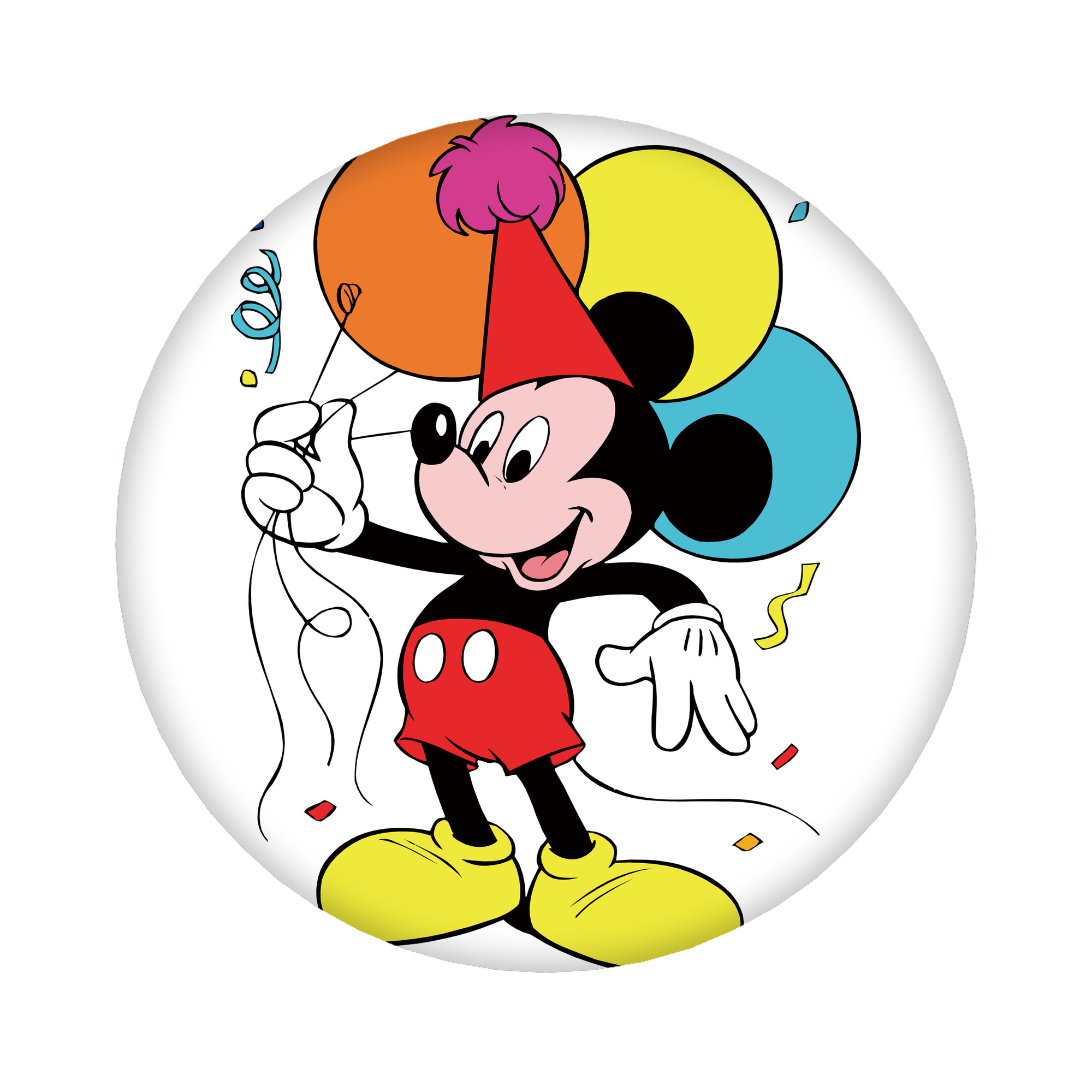 （画像用） ミッキーマウス Mickey Mouse 6cm 缶バッジ 複数セット