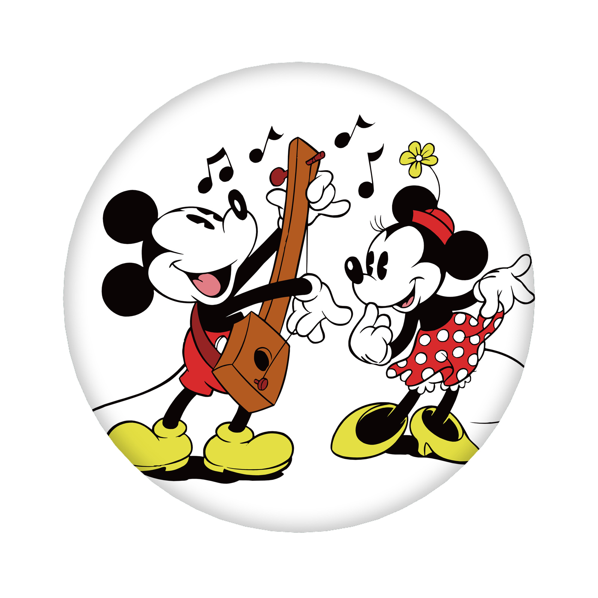 （画像用） ミッキーマウス Mickey Mouse 6cm 缶バッジ 複数セット