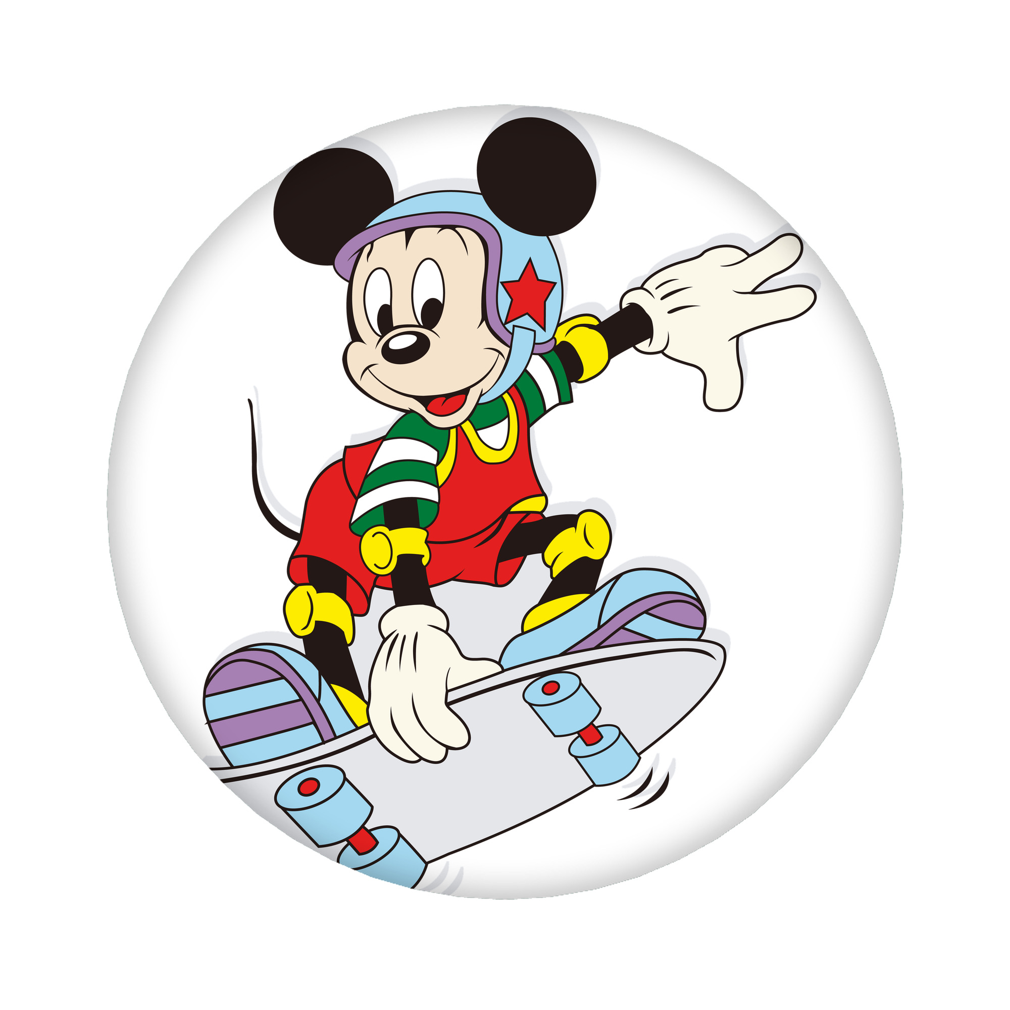 （画像用） ミッキーマウス Mickey Mouse 6cm 缶バッジ 複数セット