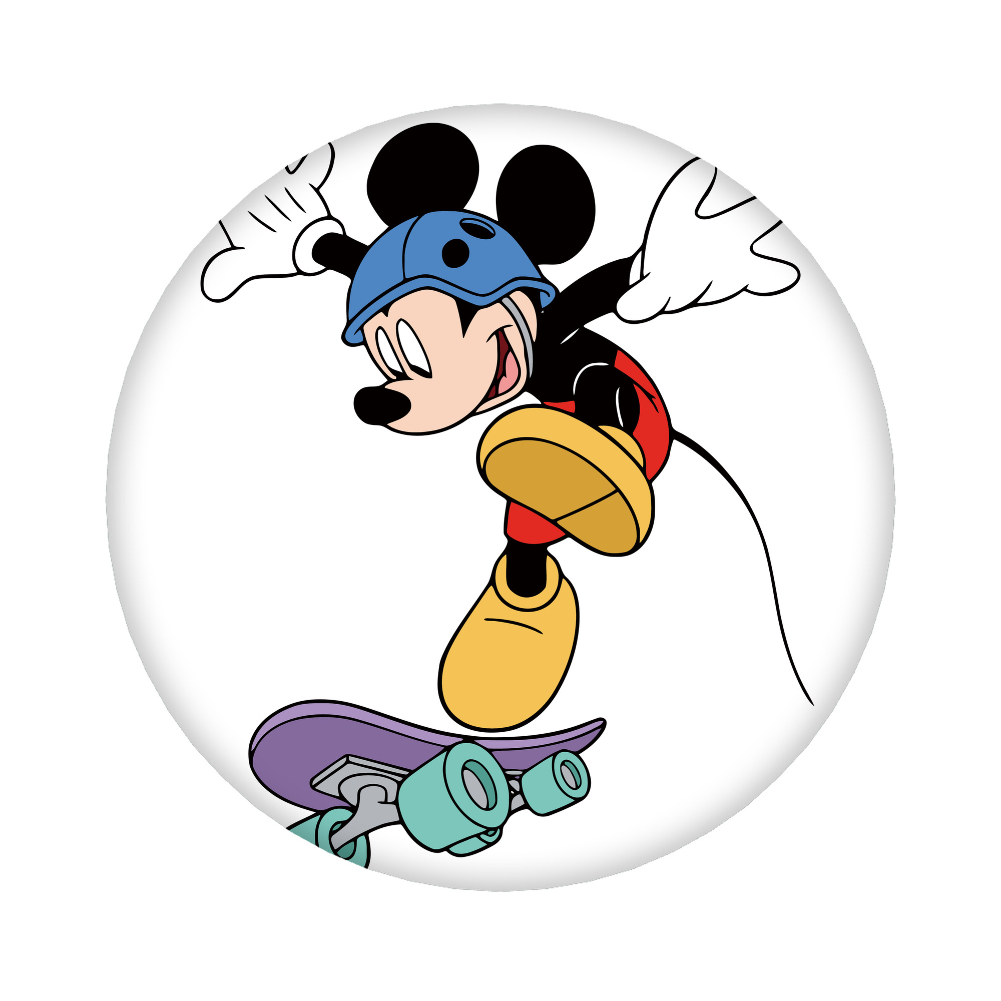 （画像用） ミッキーマウス Mickey Mouse 6cm 缶バッジ 複数セット