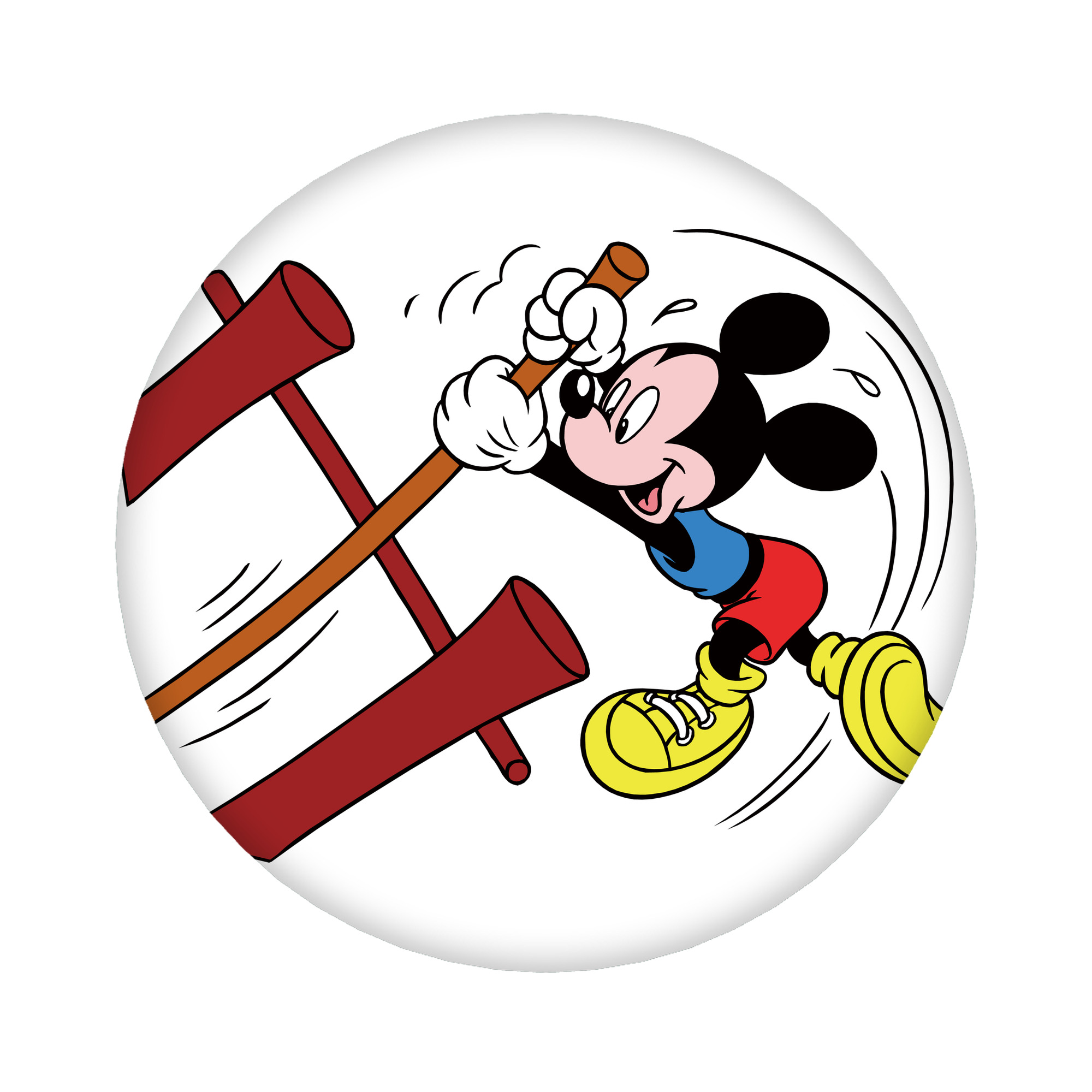 （画像用） ミッキーマウス Mickey Mouse 6cm 缶バッジ 複数セット