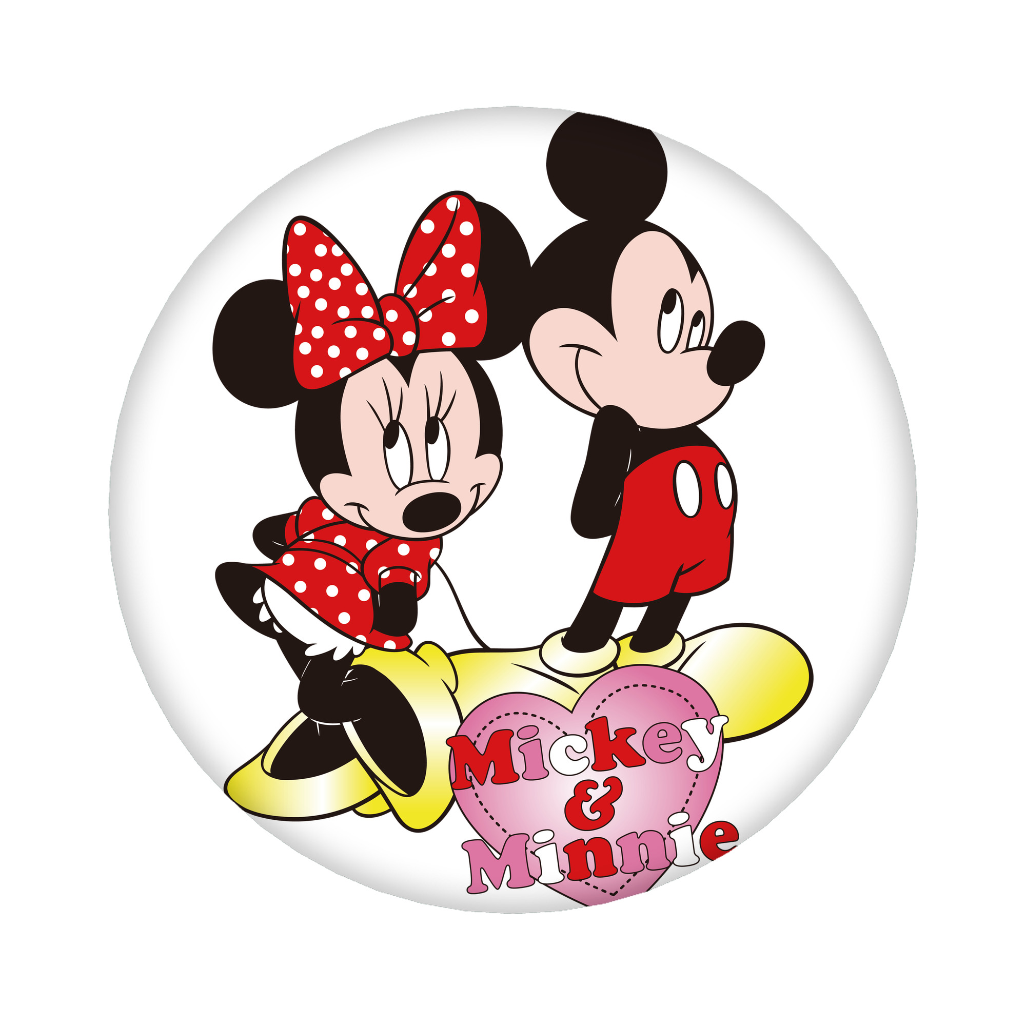 （画像用） ミッキーマウス Mickey Mouse 6cm 缶バッジ 複数セット
