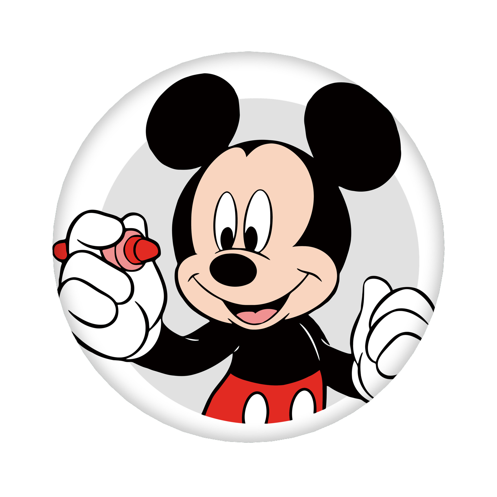 （画像用） ミッキーマウス Mickey Mouse 6cm 缶バッジ 複数セット