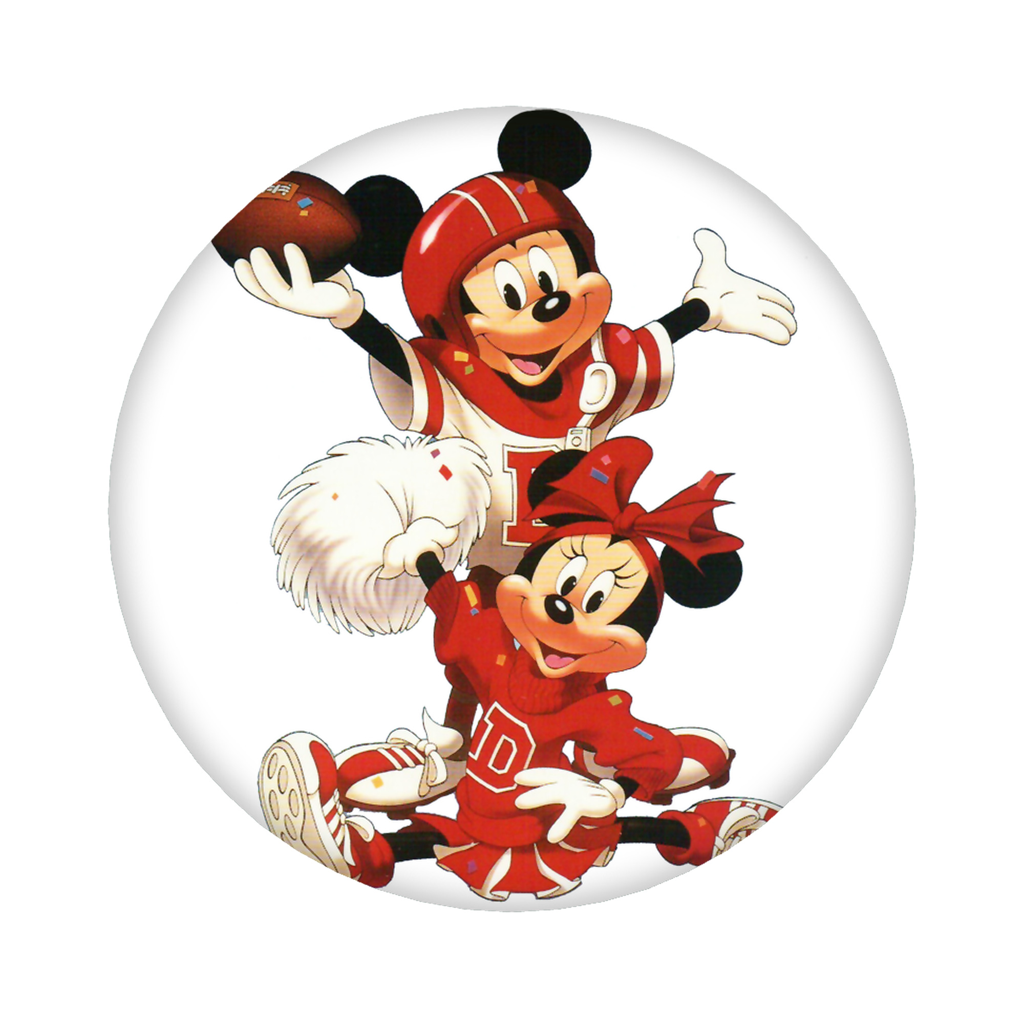 （画像用） ミッキーマウス Mickey Mouse 6cm 缶バッジ 複数セット