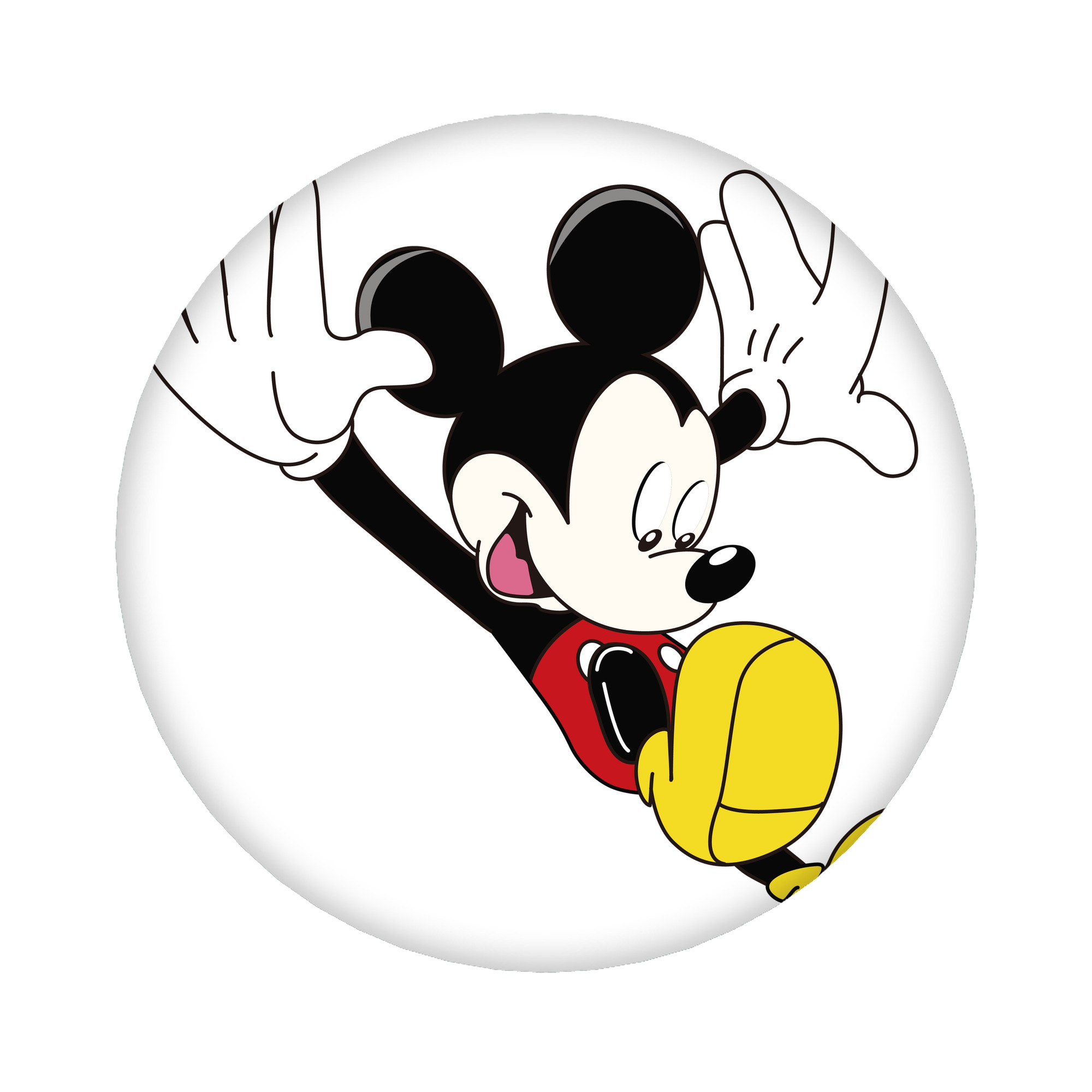 （画像用） ミッキーマウス Mickey Mouse 6cm 缶バッジ 複数セット