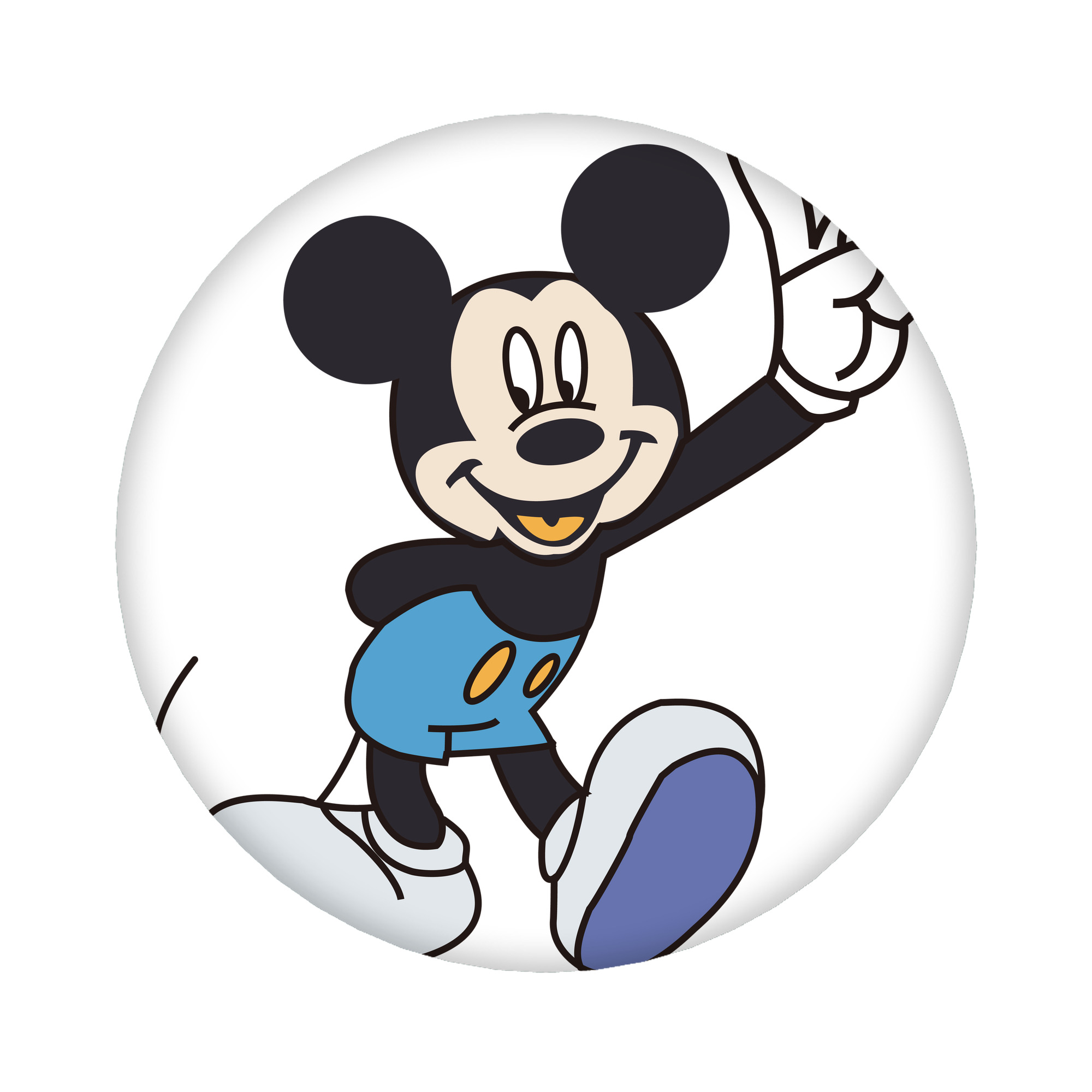 （画像用） ミッキーマウス Mickey Mouse 6cm 缶バッジ 複数セット