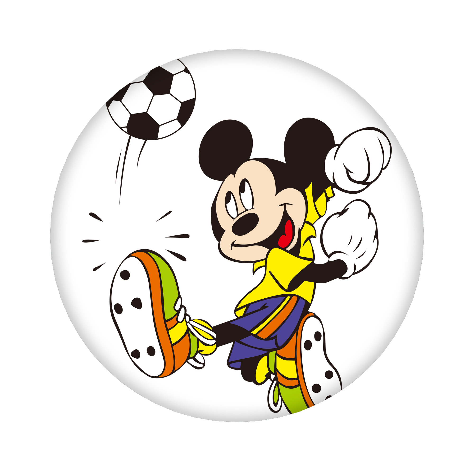 （画像用） ミッキーマウス Mickey Mouse 6cm 缶バッジ 複数セット