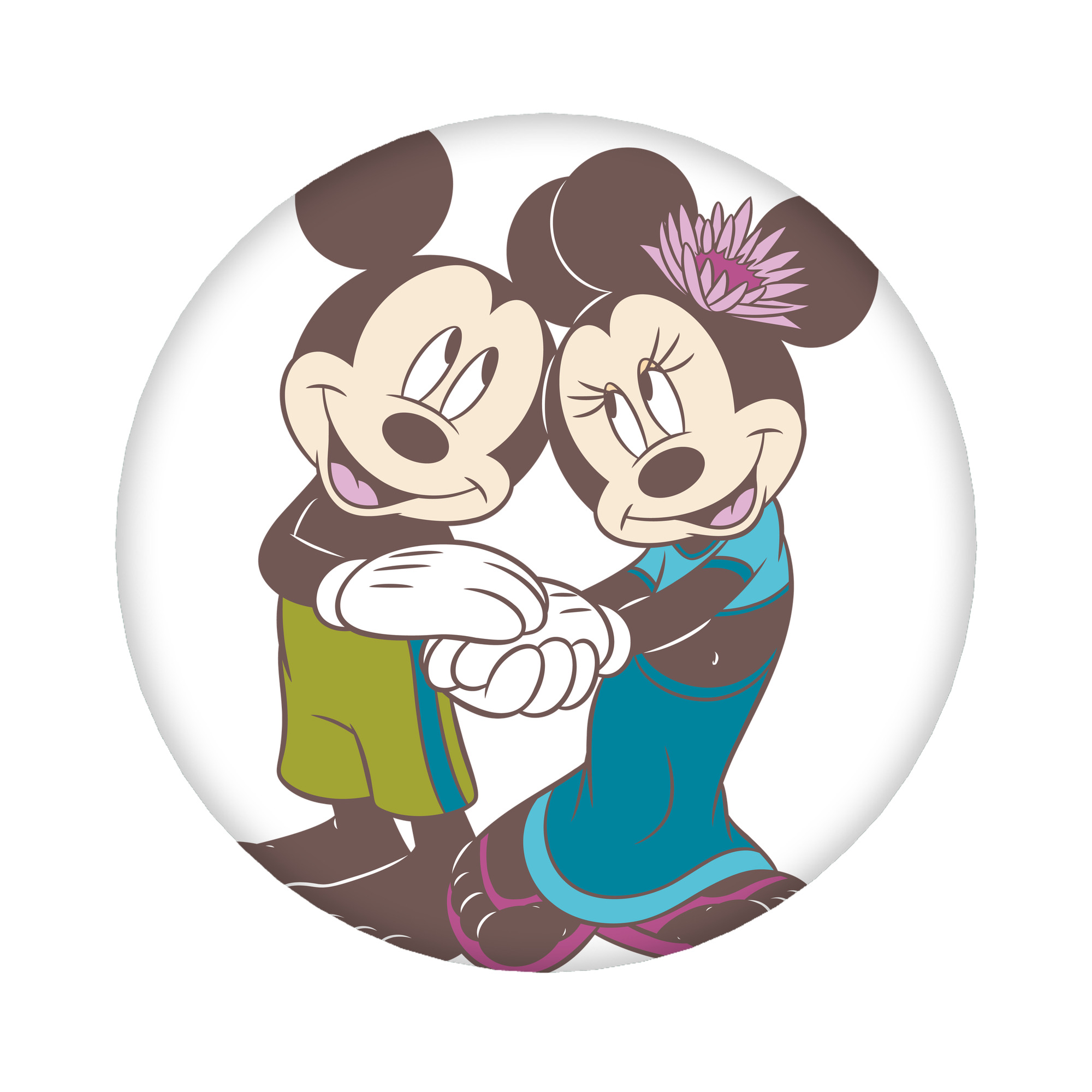 （画像用） ミッキーマウス Mickey Mouse 6cm 缶バッジ 複数セット