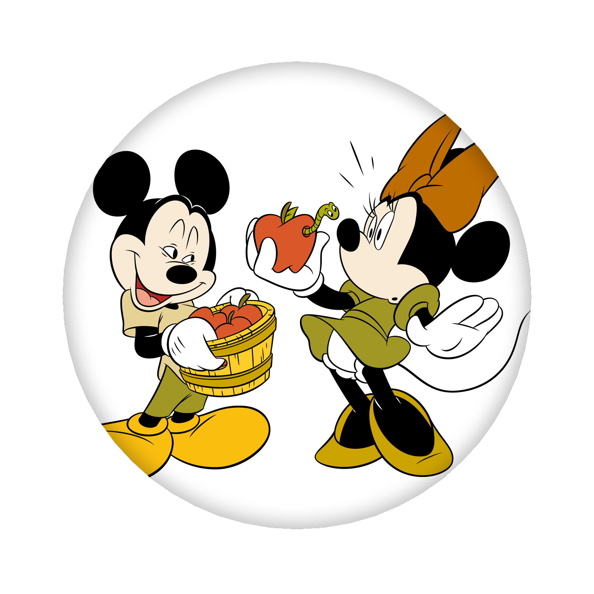 （画像用） ミッキーマウス Mickey Mouse 6cm 缶バッジ 複数セット