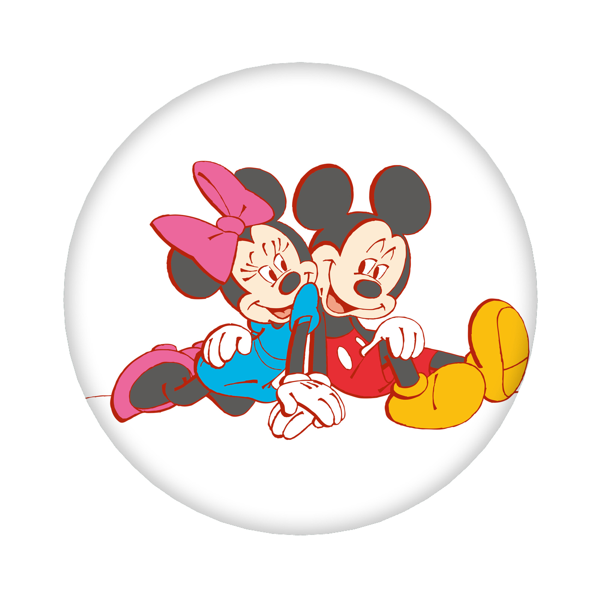 （画像用） ミッキーマウス Mickey Mouse 6cm 缶バッジ 複数セット