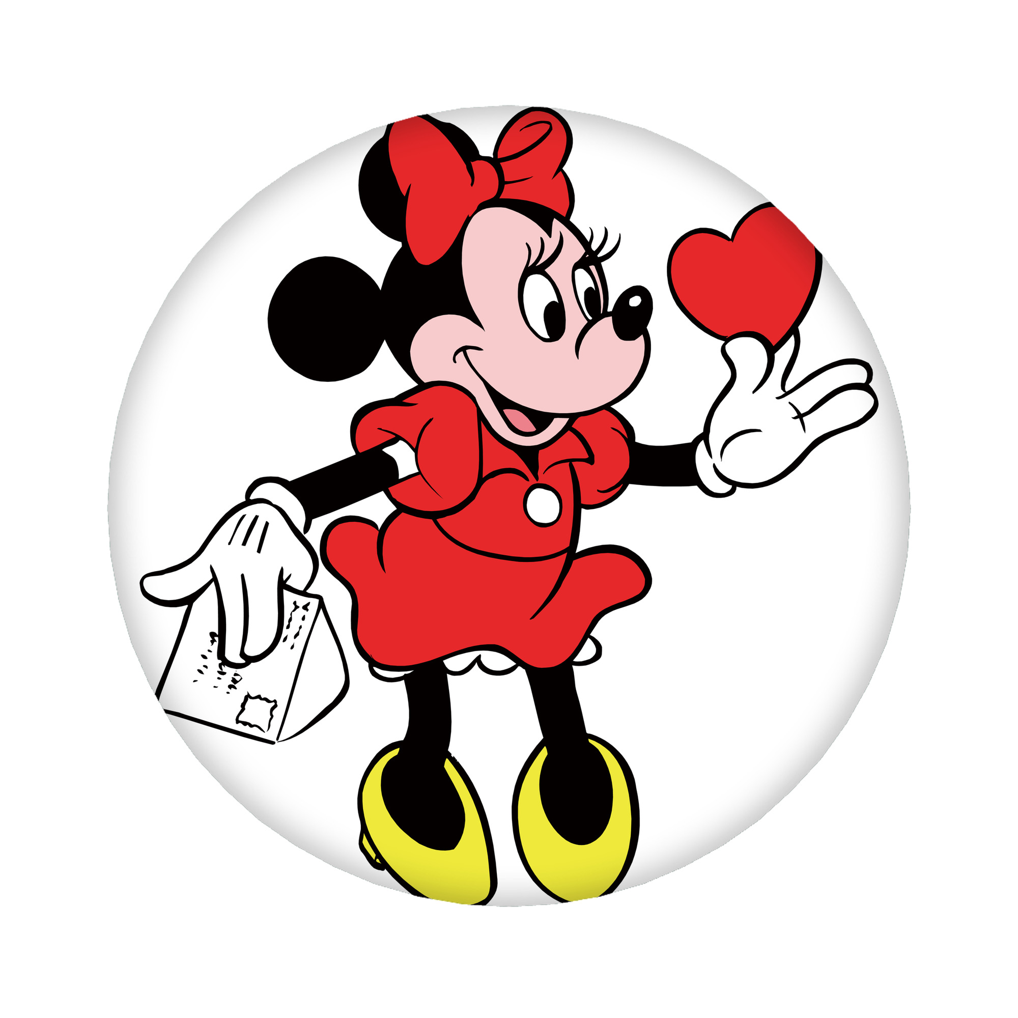 （画像用） ミッキーマウス Mickey Mouse 6cm 缶バッジ 複数セット