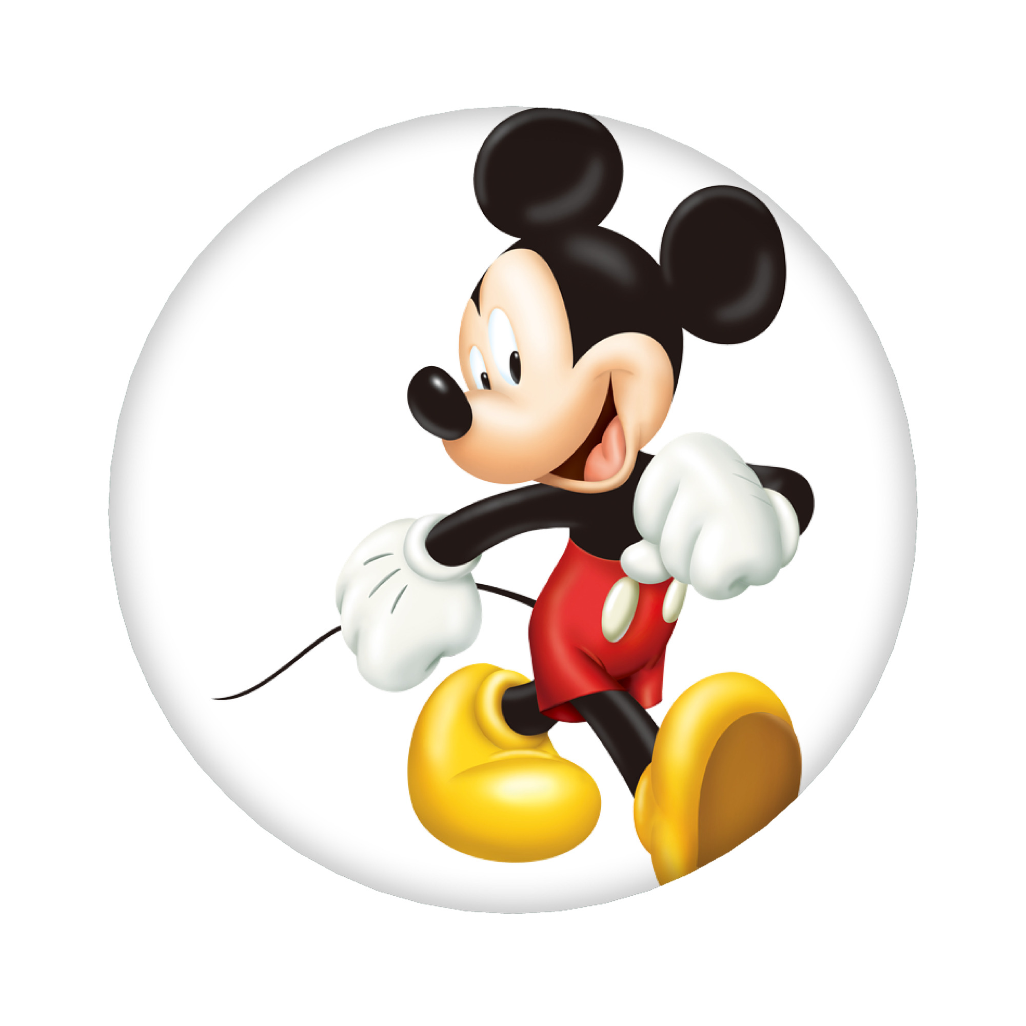 （画像用） ミッキーマウス Mickey Mouse 6cm 缶バッジ 複数セット