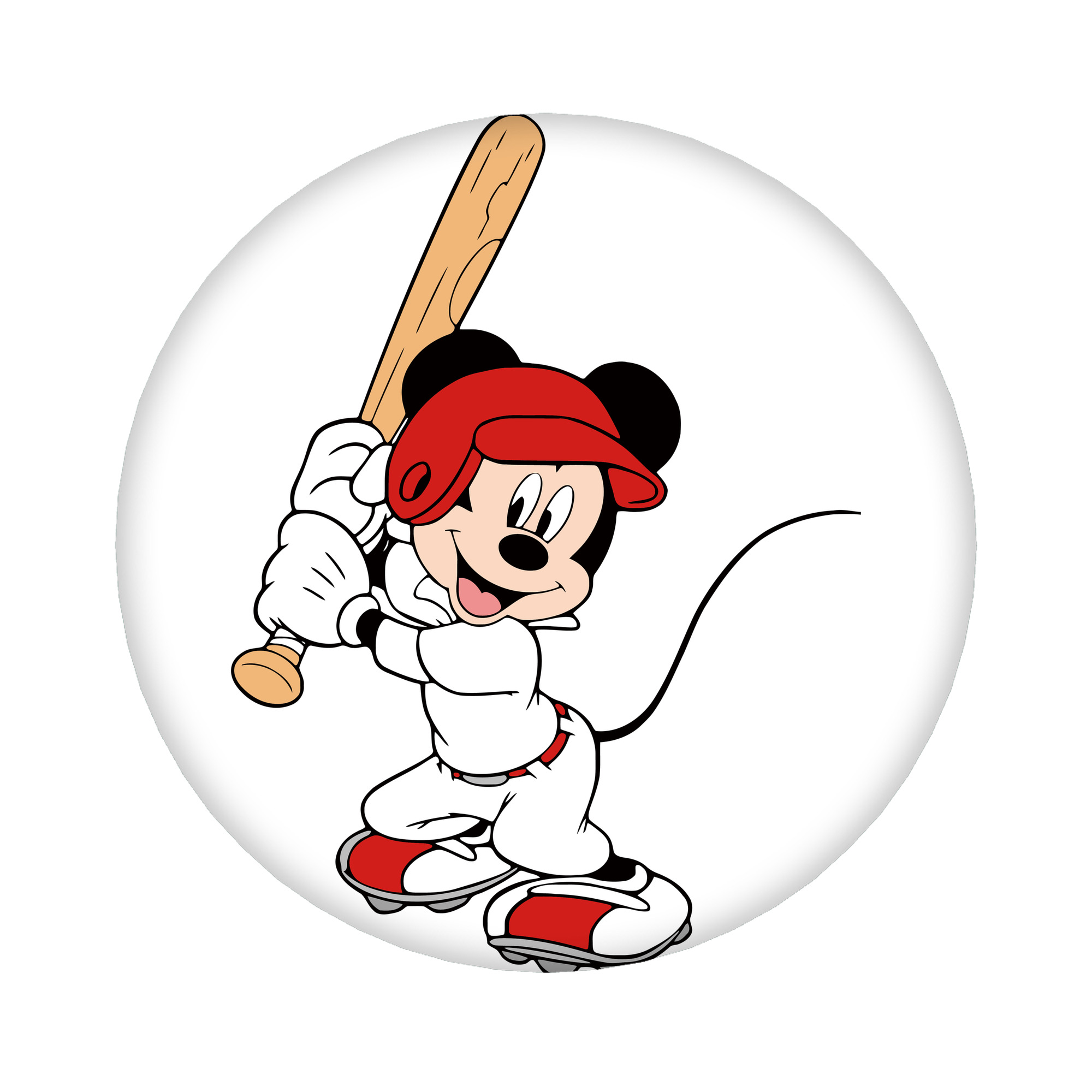 （画像用） ミッキーマウス Mickey Mouse 6cm 缶バッジ 複数セット
