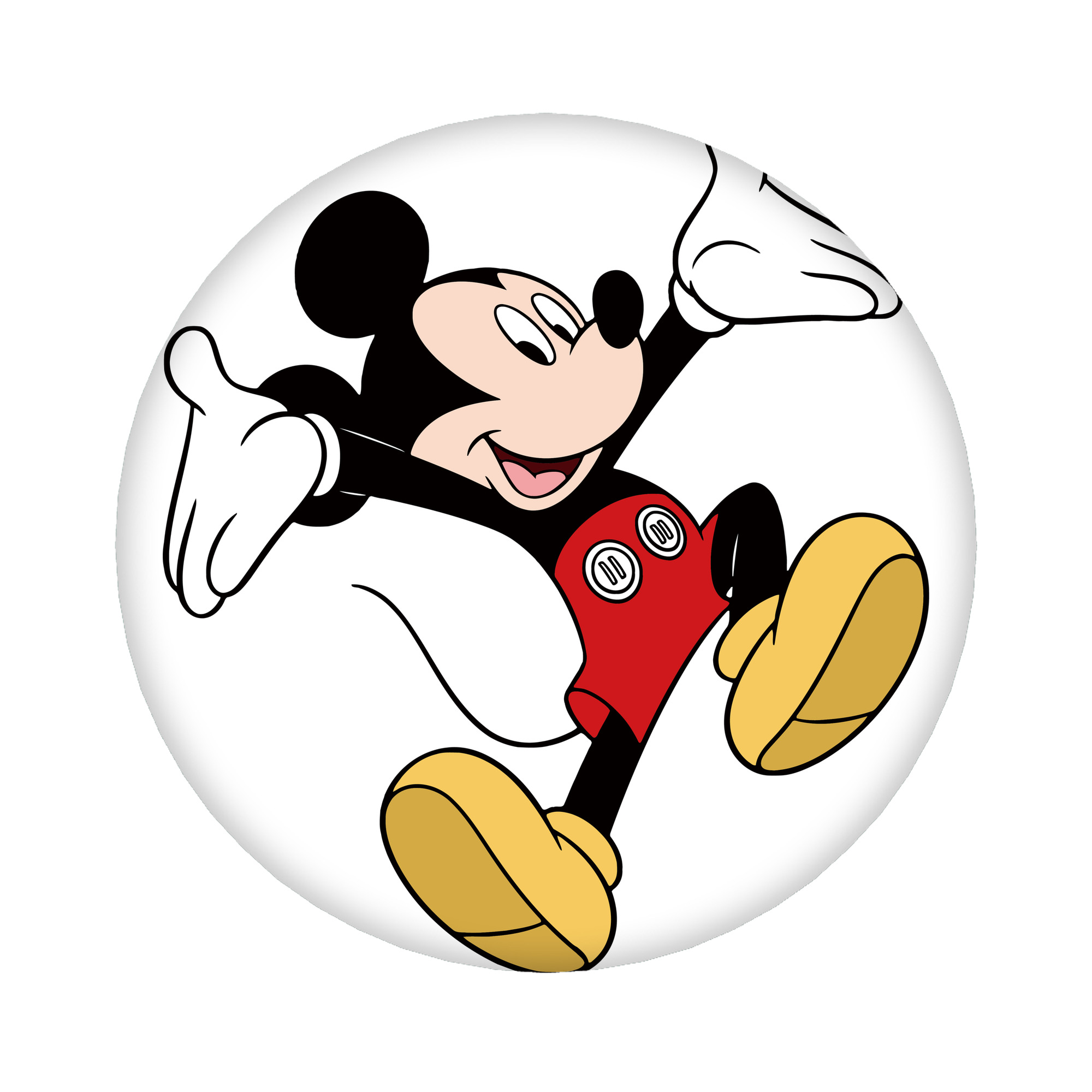 （画像用） ミッキーマウス Mickey Mouse 6cm 缶バッジ 複数セット