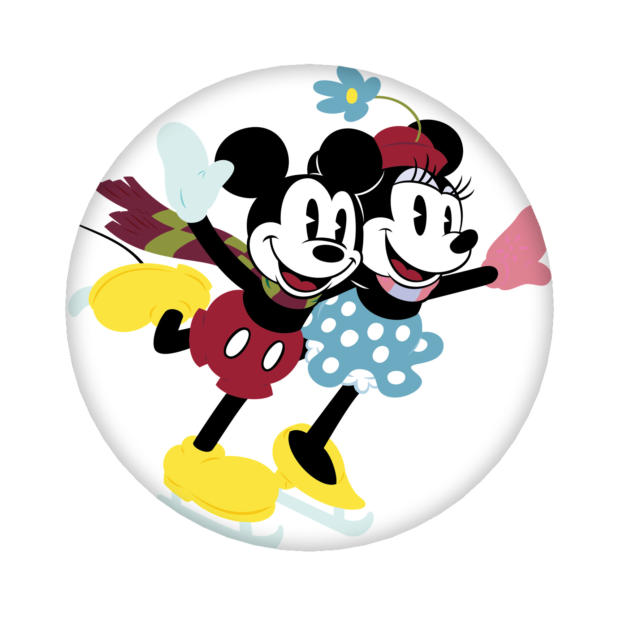 （画像用） ミッキーマウス Mickey Mouse 6cm 缶バッジ 複数セット