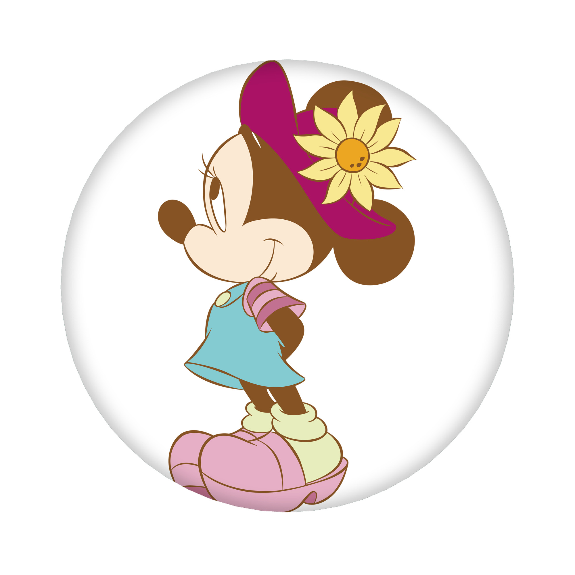 （画像用） ミッキーマウス Mickey Mouse 6cm 缶バッジ 複数セット
