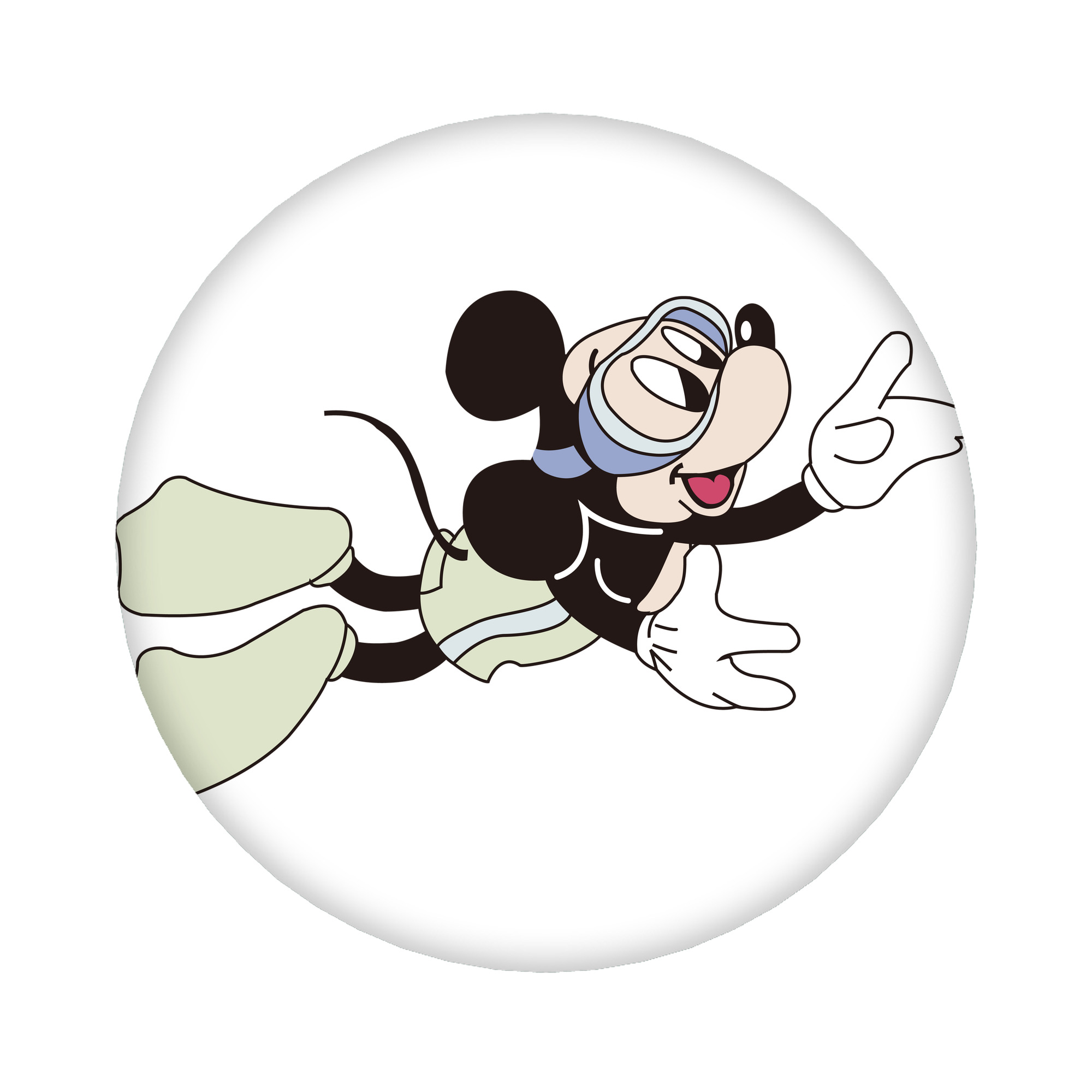 （画像用） ミッキーマウス Mickey Mouse 6cm 缶バッジ 複数セット