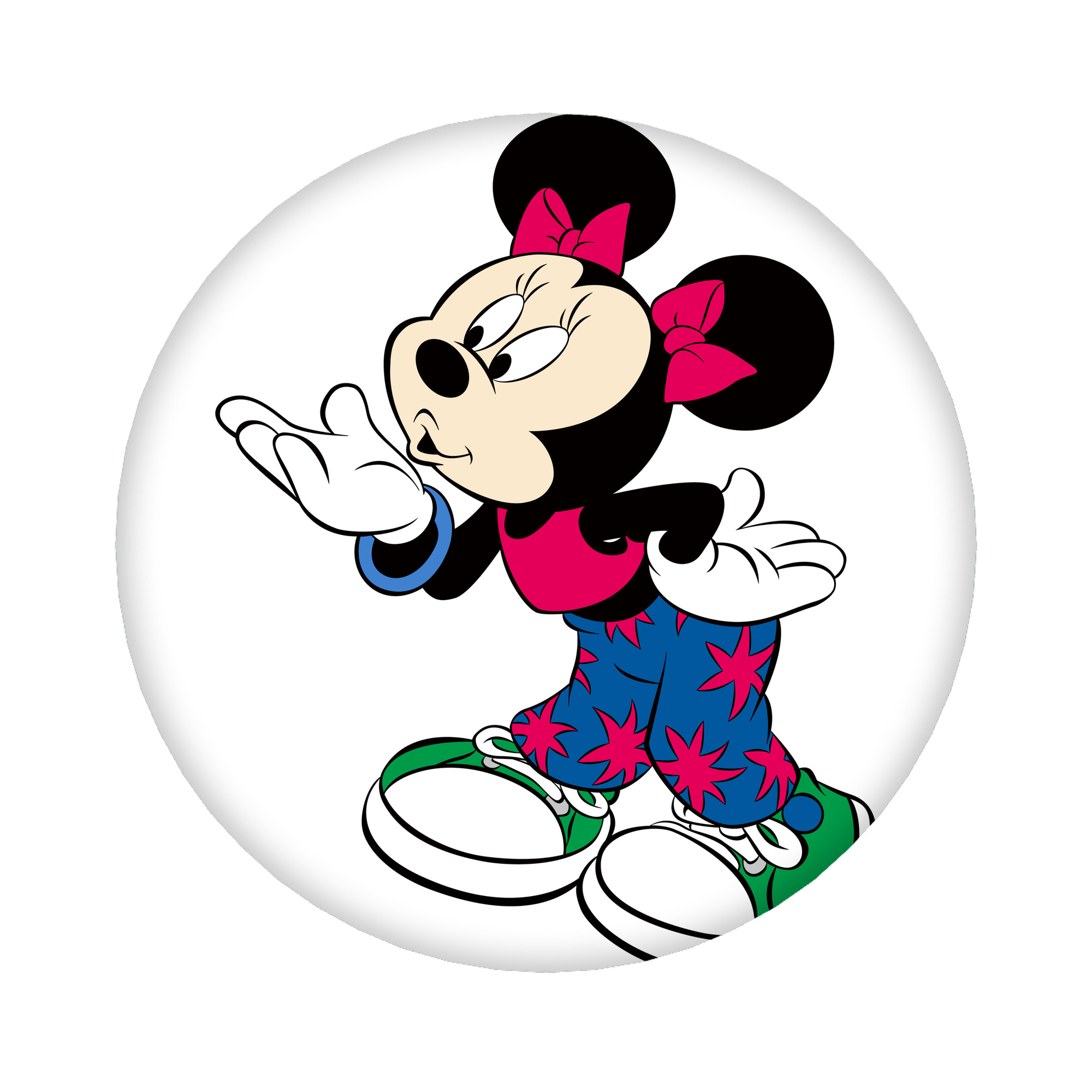 （画像用） ミッキーマウス Mickey Mouse 6cm 缶バッジ 複数セット