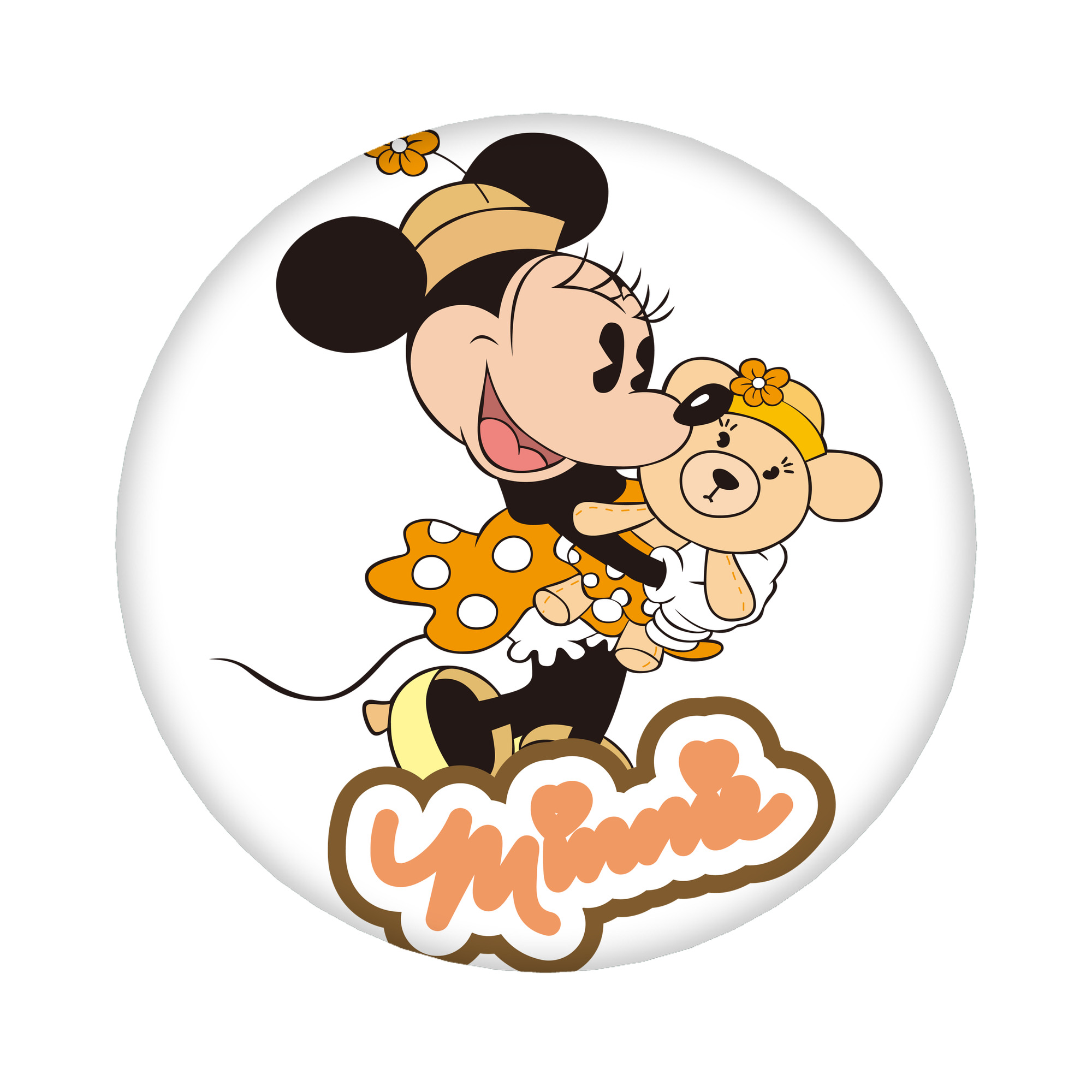 （画像用） ミッキーマウス Mickey Mouse 6cm 缶バッジ 複数セット