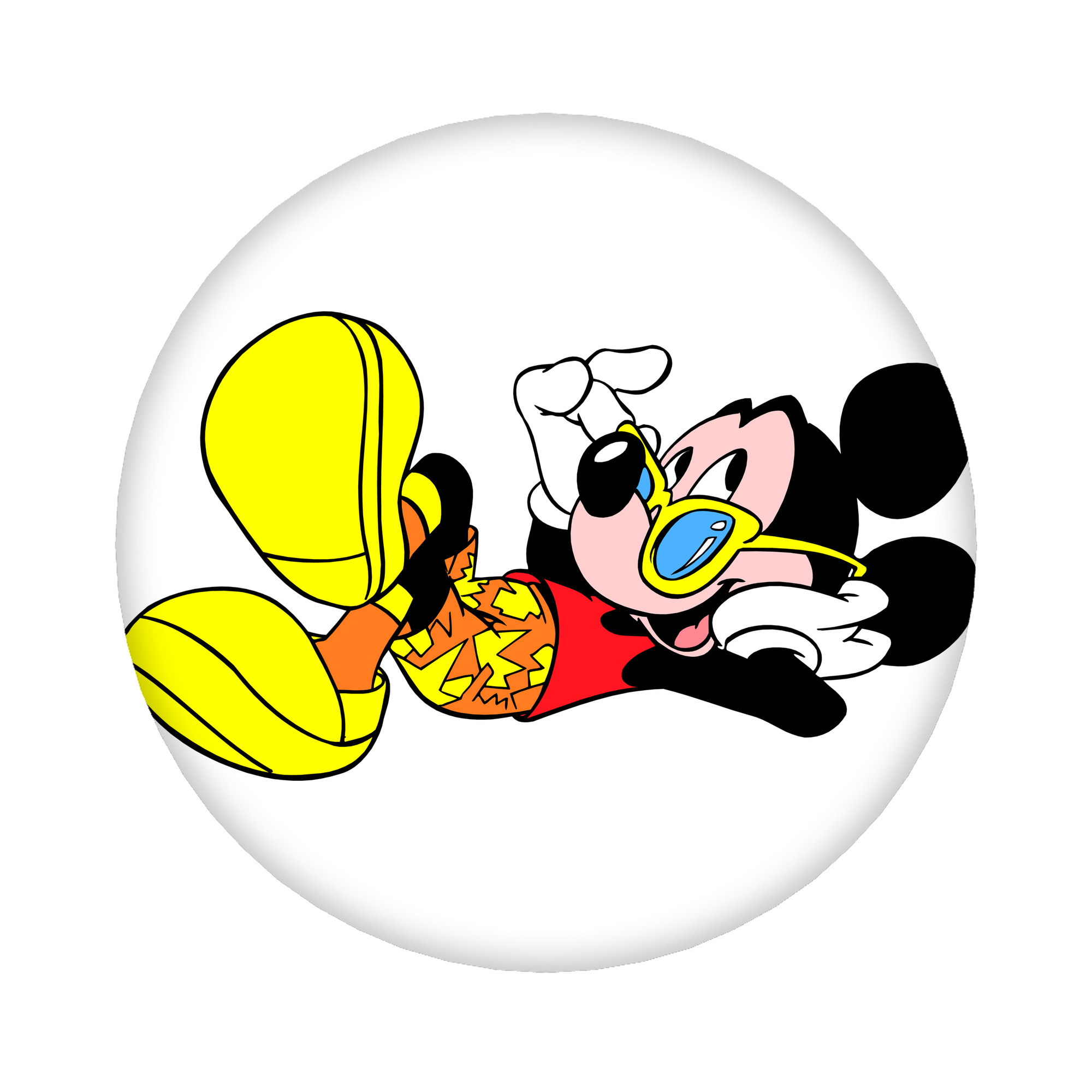 （画像用） ミッキーマウス Mickey Mouse 6cm 缶バッジ 複数セット