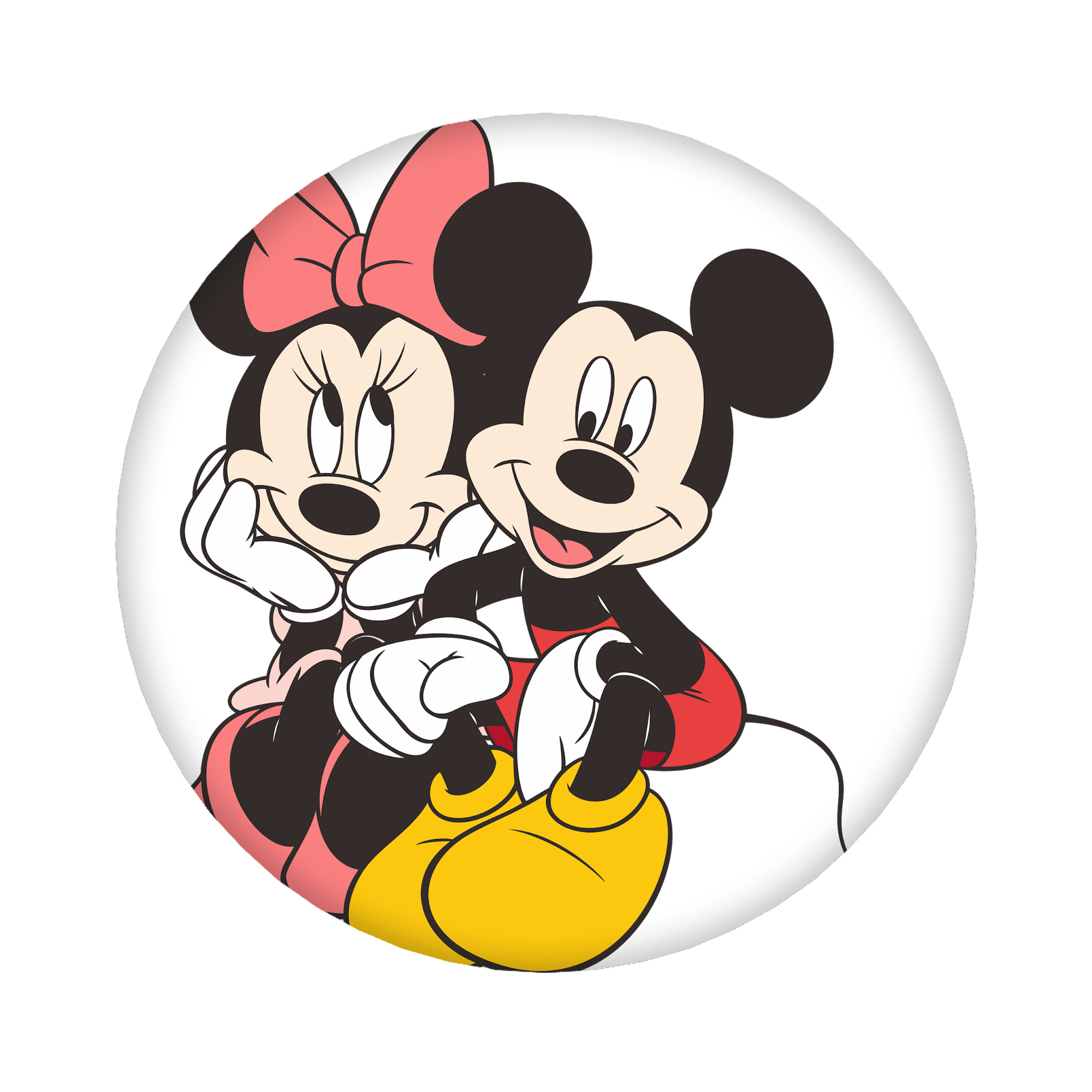 （画像用） ミッキーマウス Mickey Mouse 6cm 缶バッジ 複数セット