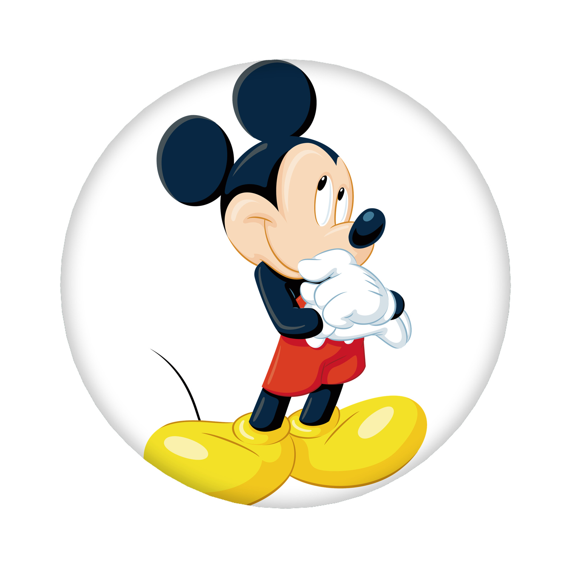 （画像用） ミッキーマウス Mickey Mouse 6cm 缶バッジ 複数セット