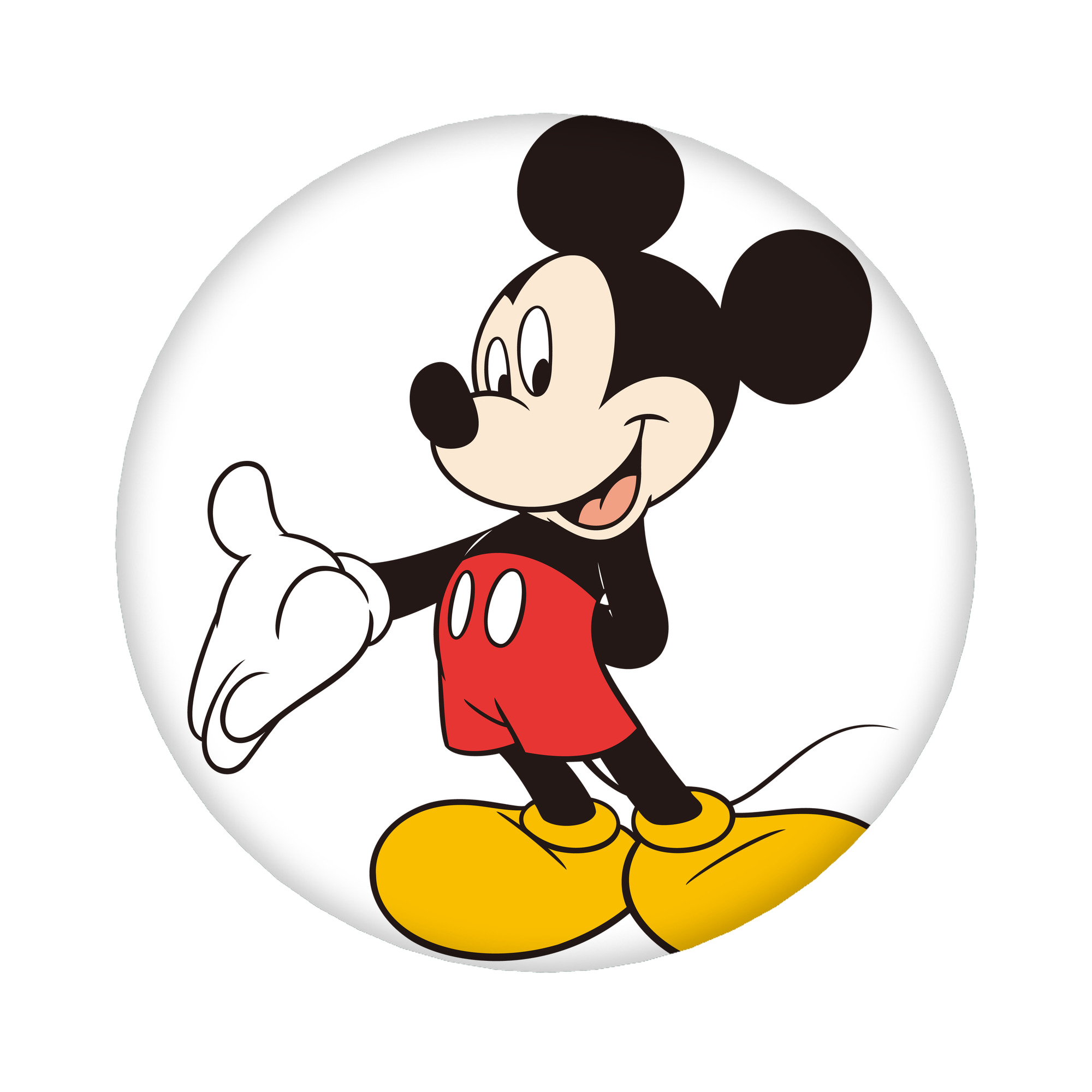 （画像用） ミッキーマウス Mickey Mouse 6cm 缶バッジ 複数セット