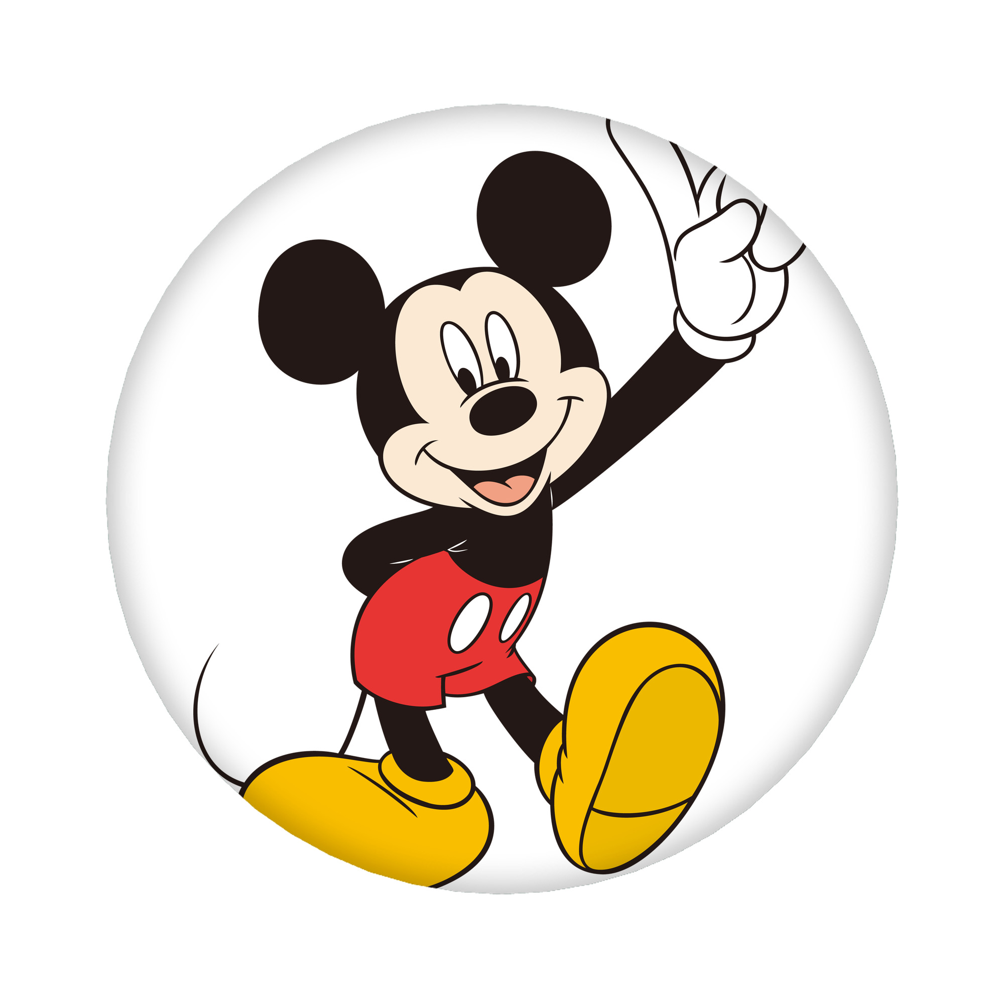（画像用） ミッキーマウス Mickey Mouse 6cm 缶バッジ 複数セット