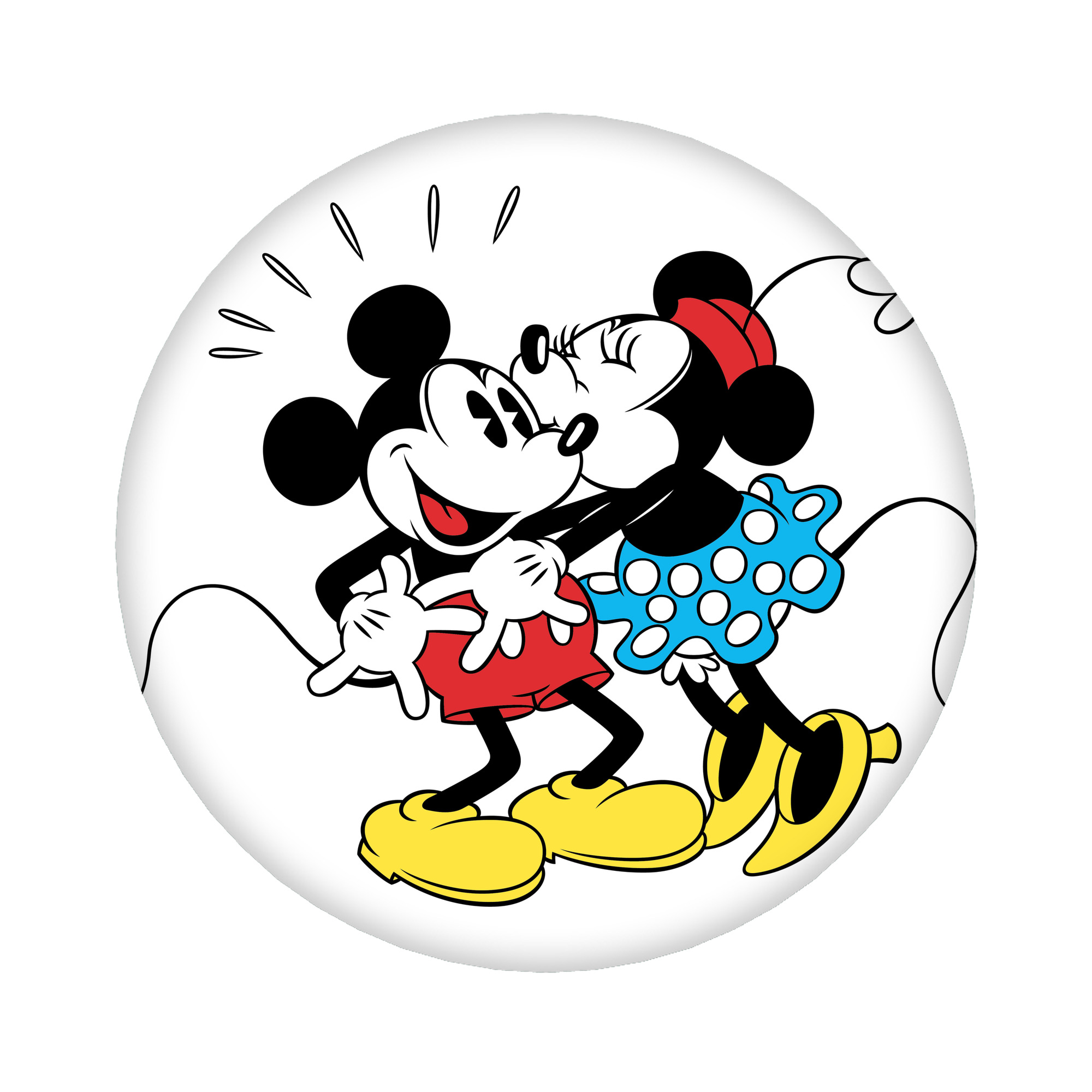 （画像用） ミッキーマウス Mickey Mouse 6cm 缶バッジ 複数セット