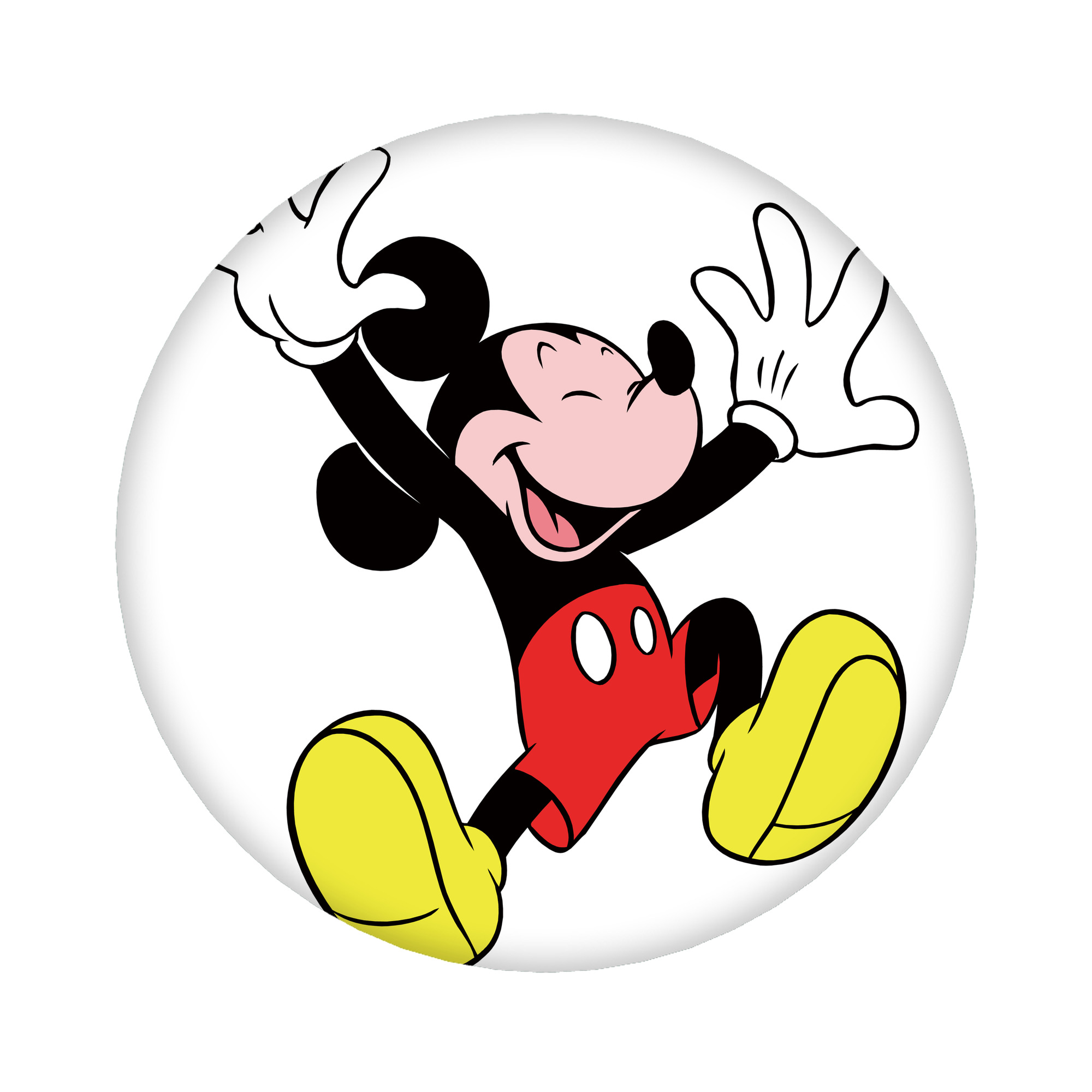 （画像用） ミッキーマウス Mickey Mouse 6cm 缶バッジ 複数セット