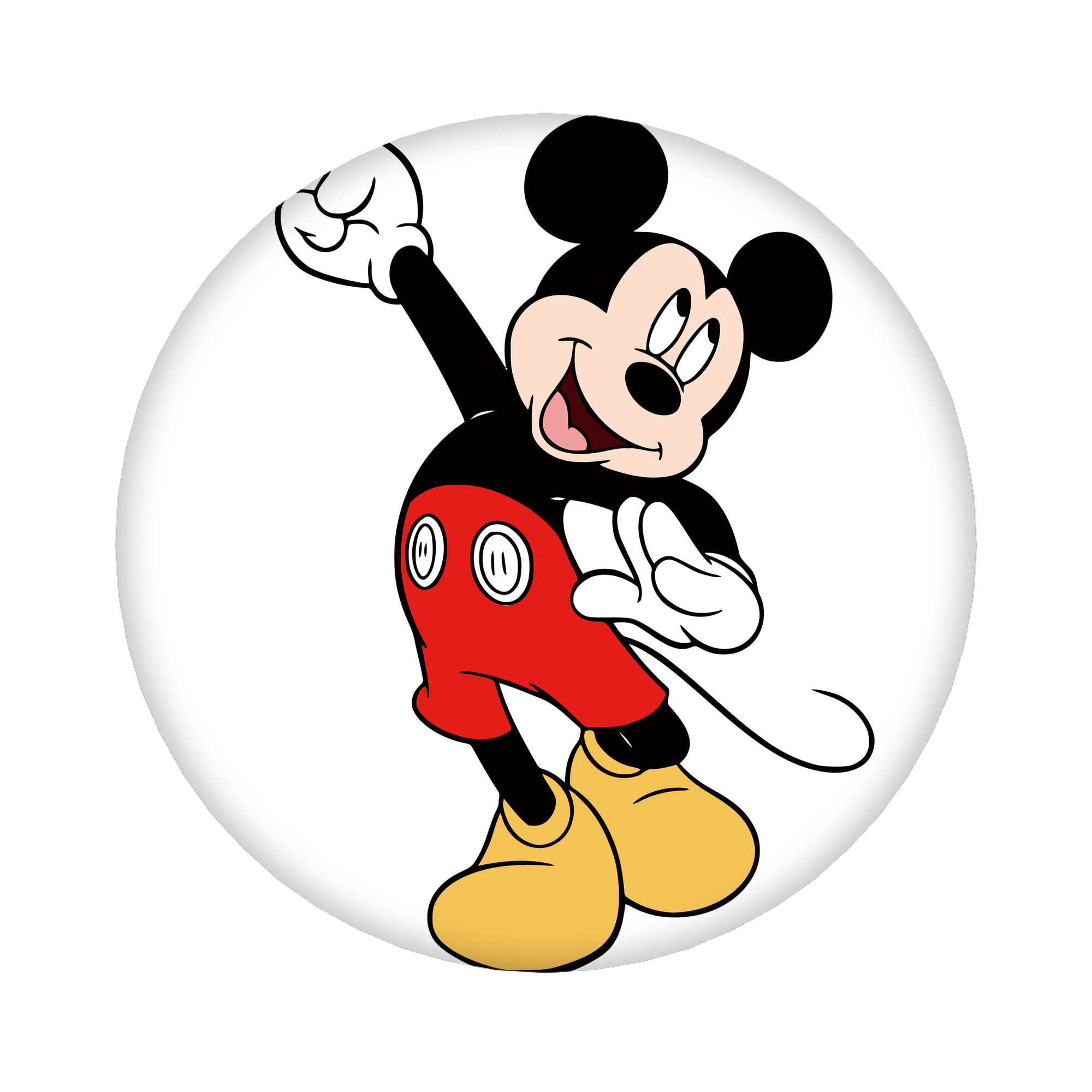 （画像用） ミッキーマウス Mickey Mouse 6cm 缶バッジ 複数セット