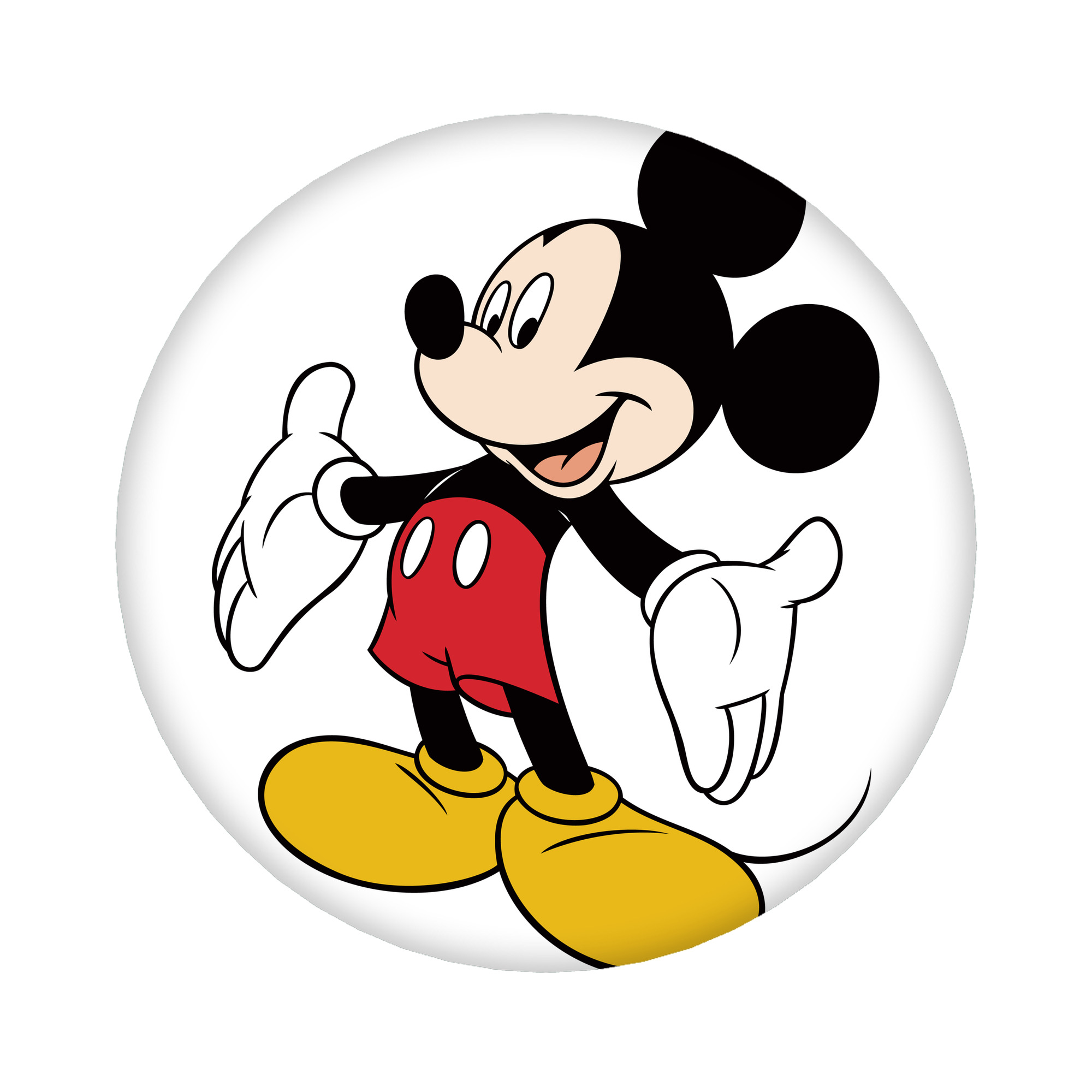 （画像用） ミッキーマウス Mickey Mouse 6cm 缶バッジ 複数セット