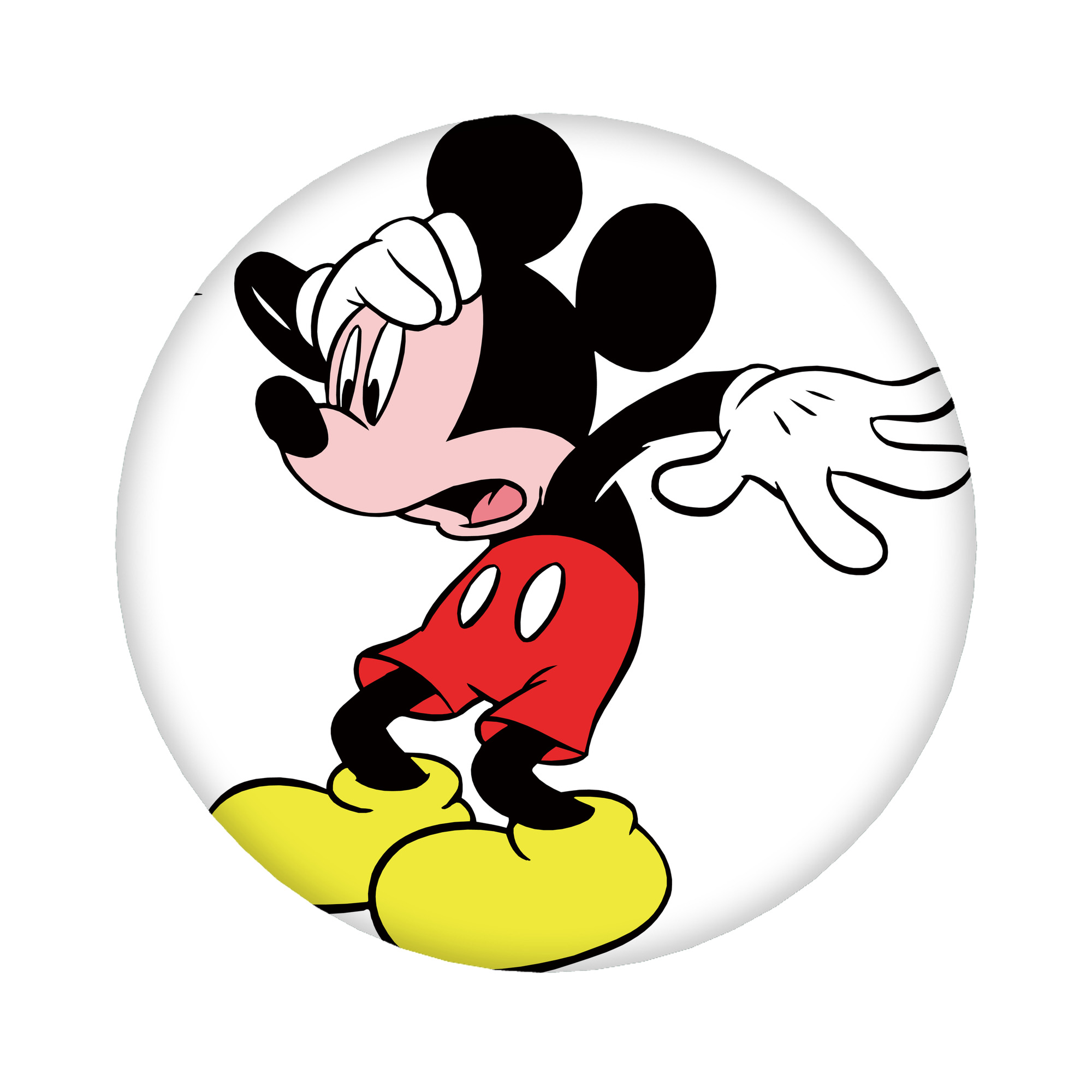 （画像用） ミッキーマウス Mickey Mouse 6cm 缶バッジ 複数セット