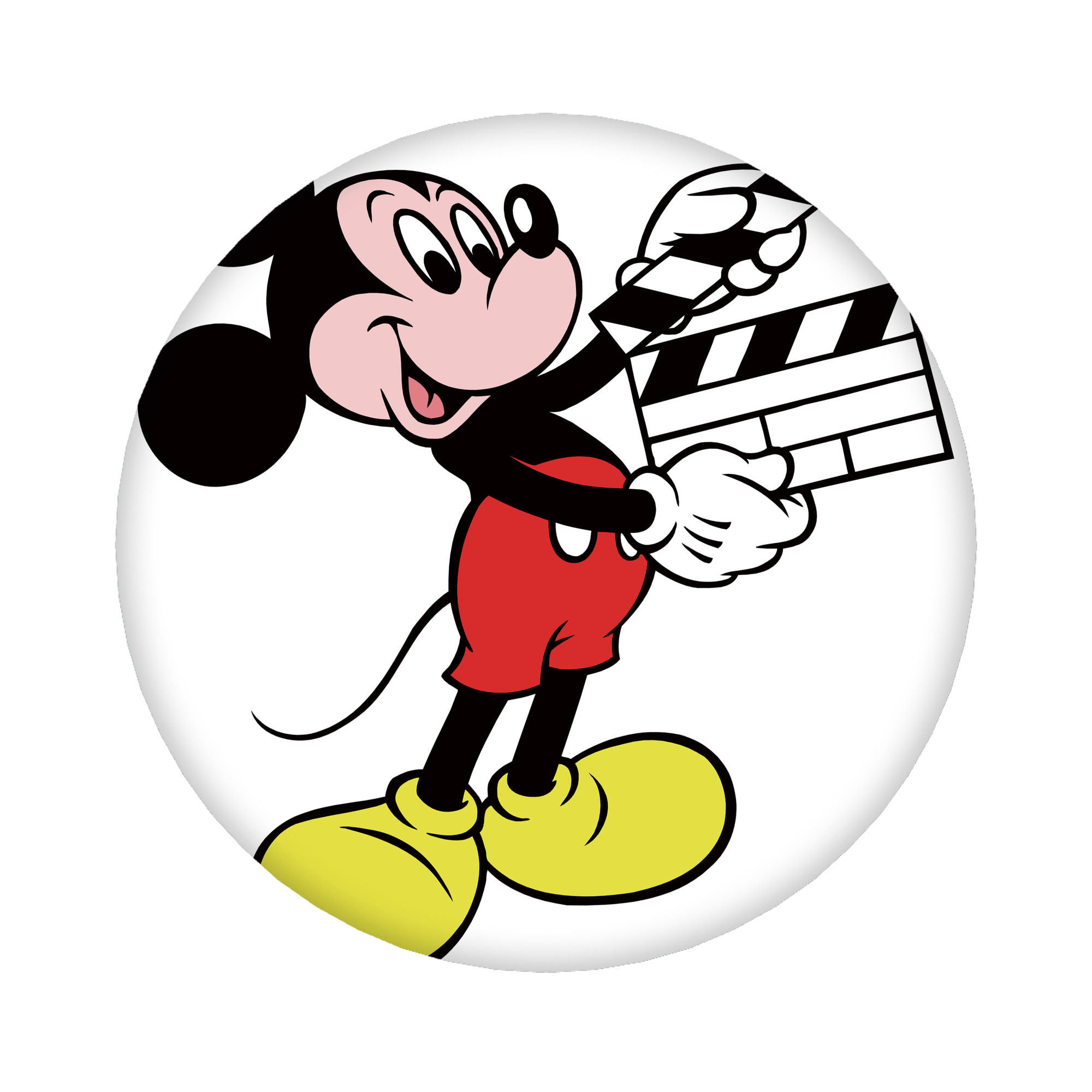 （画像用） ミッキーマウス Mickey Mouse 6cm 缶バッジ 複数セット