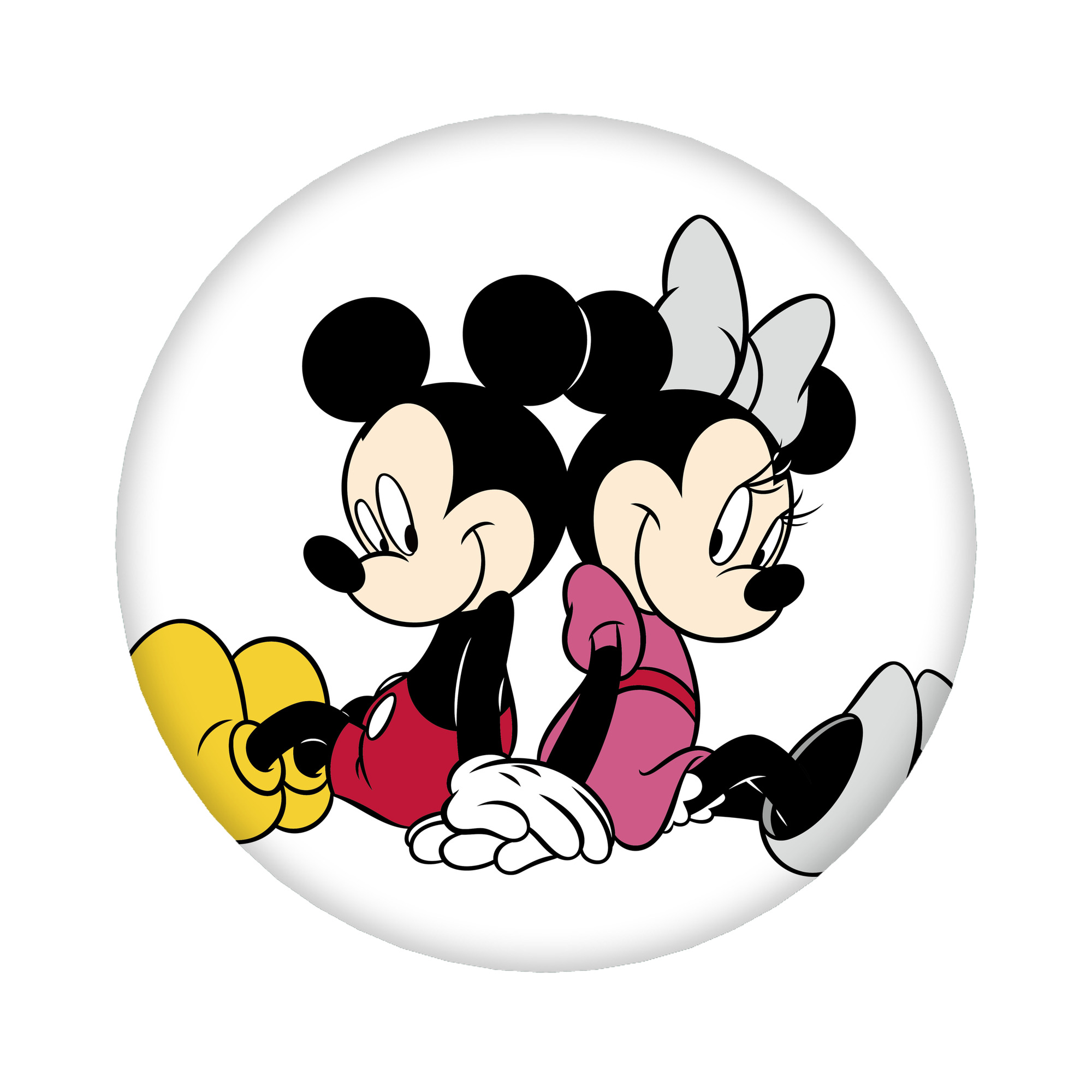（画像用） ミッキーマウス Mickey Mouse 6cm 缶バッジ 複数セット