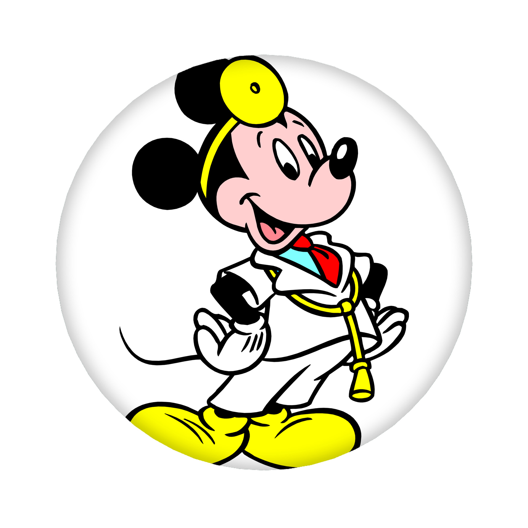 （画像用） ミッキーマウス Mickey Mouse 6cm 缶バッジ 複数セット