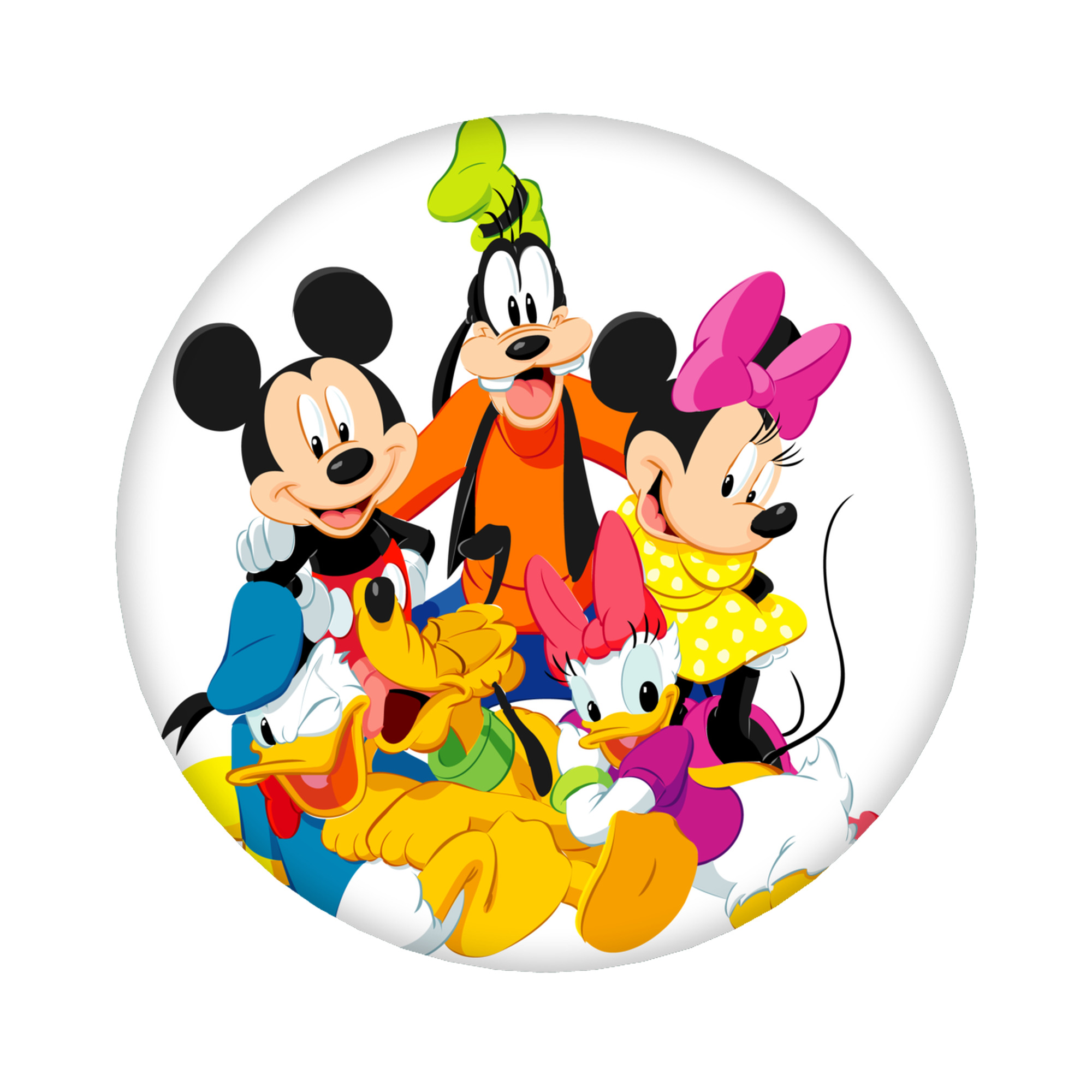 （画像用） ミッキーマウス Mickey Mouse 6cm 缶バッジ 複数セット
