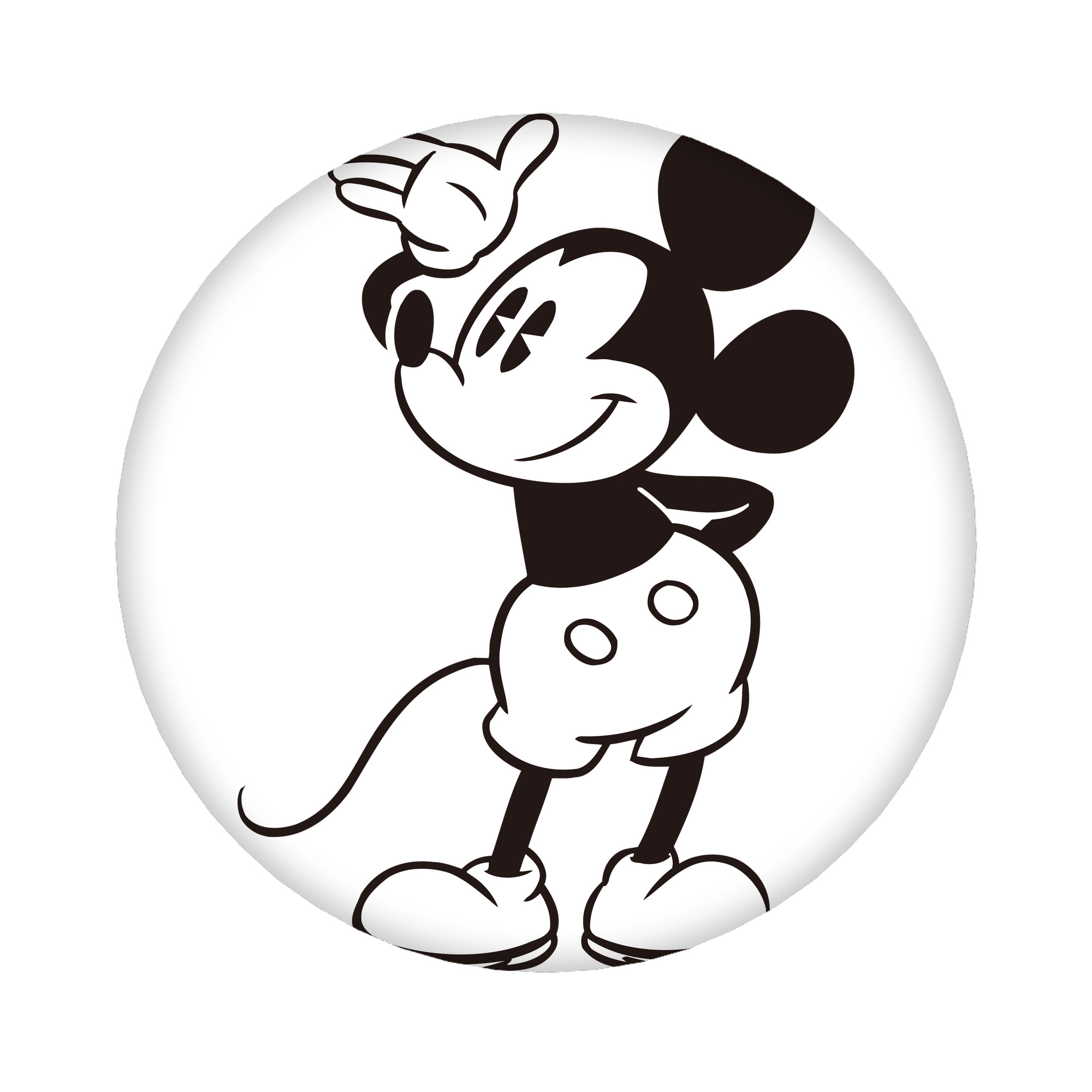（画像用） ミッキーマウス Mickey Mouse 6cm 缶バッジ 複数セット