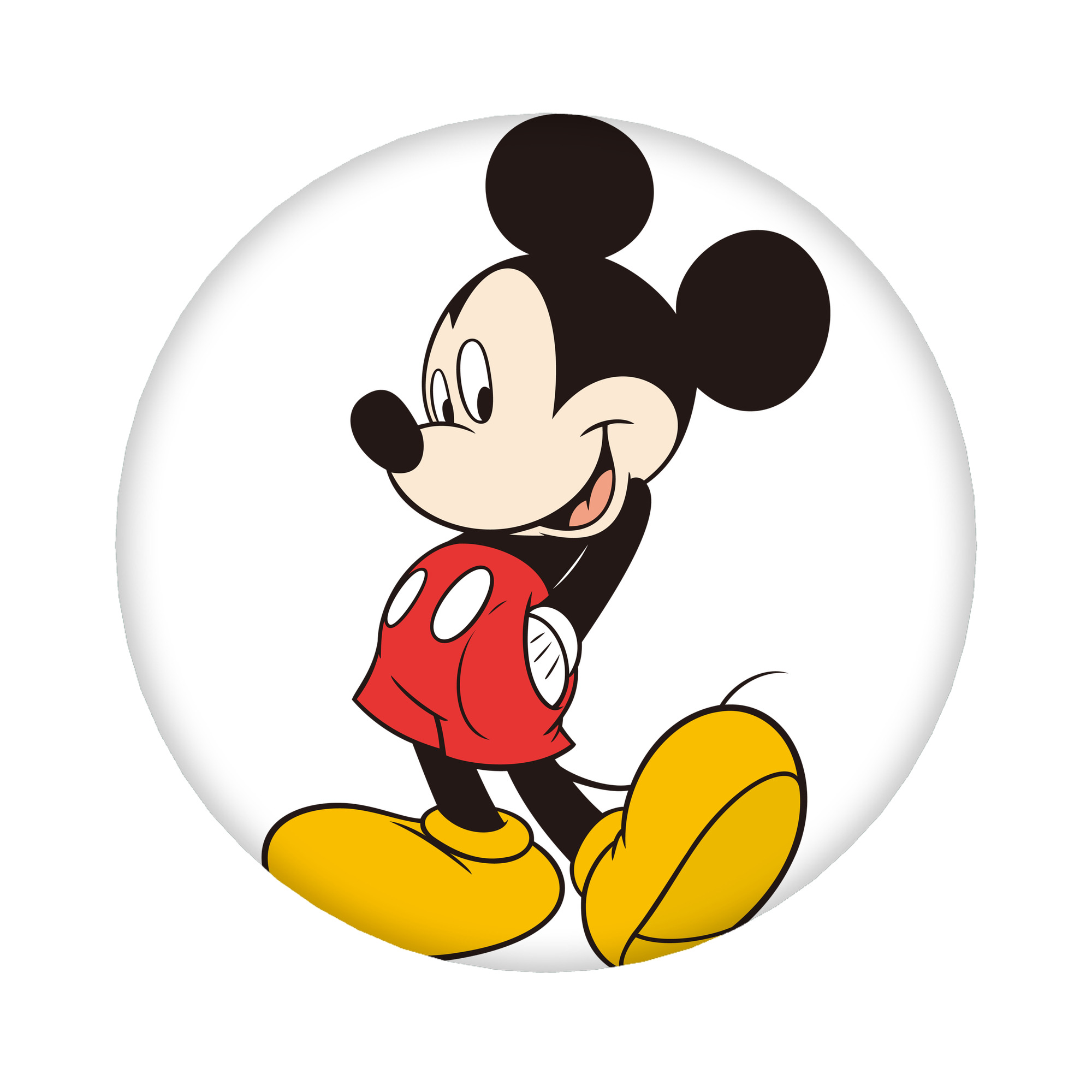 （画像用） ミッキーマウス Mickey Mouse 6cm 缶バッジ 複数セット