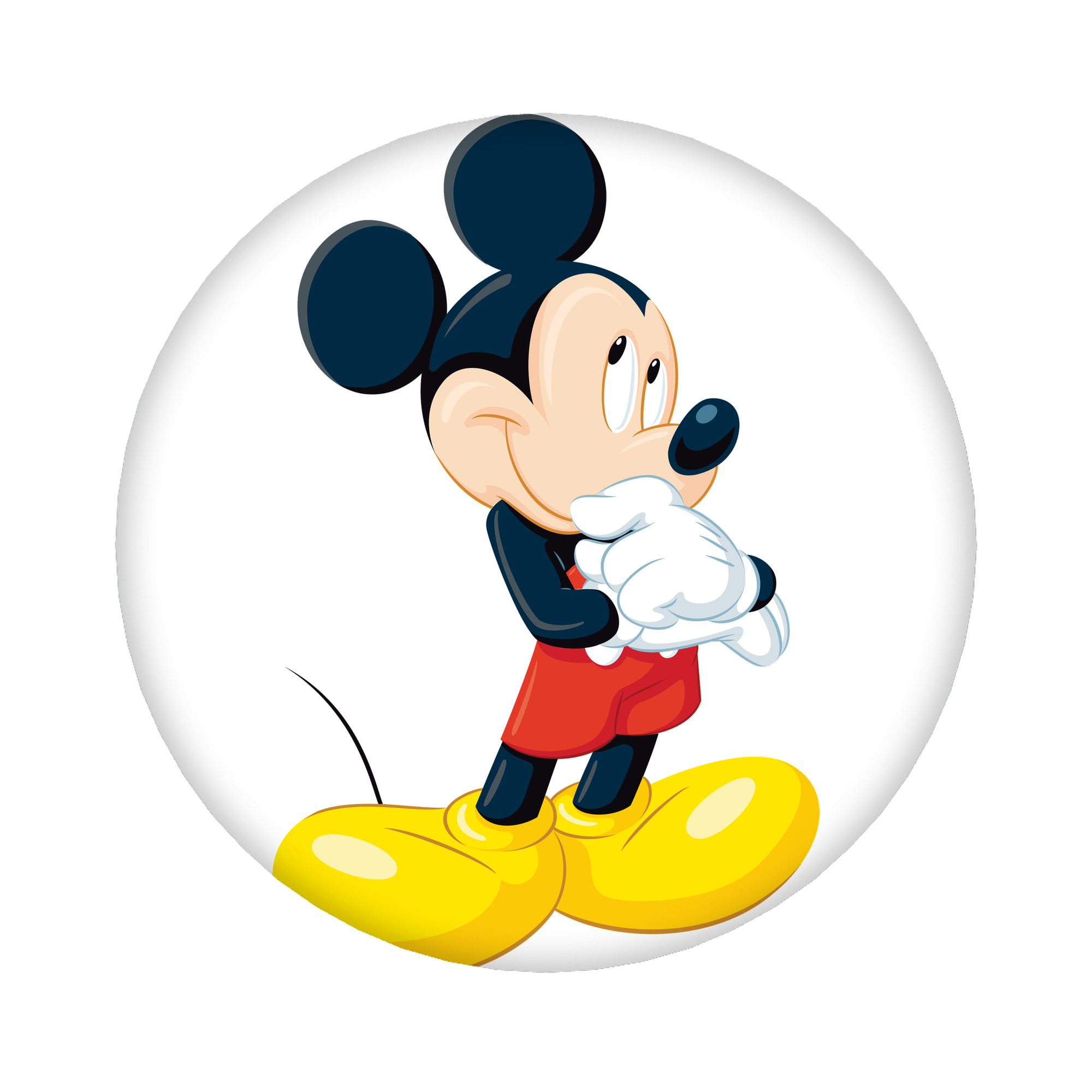 （画像用） ミッキーマウス Mickey Mouse 6cm 缶バッジ 複数セット