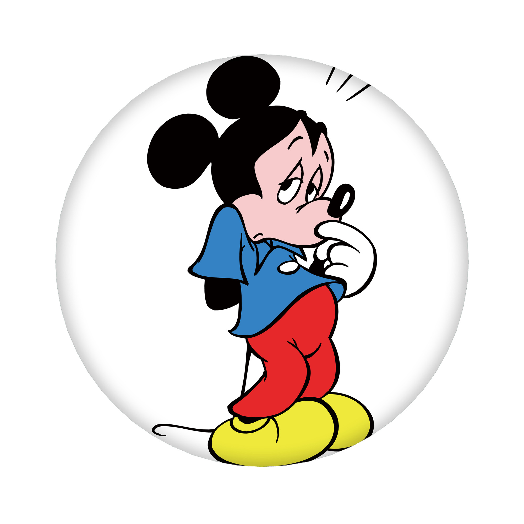 （画像用） ミッキーマウス Mickey Mouse 6cm 缶バッジ 複数セット