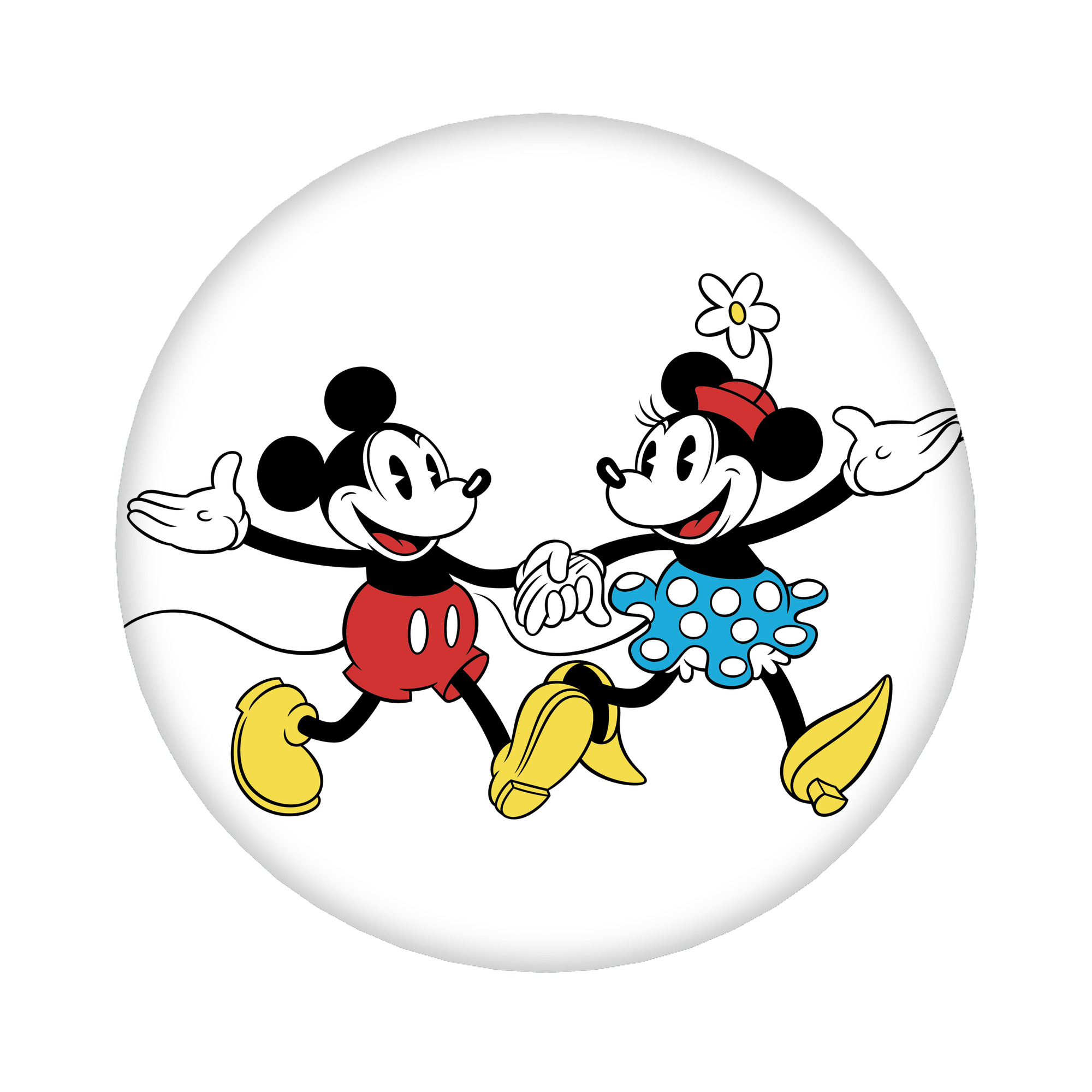 （画像用） ミッキーマウス Mickey Mouse 6cm 缶バッジ 複数セット