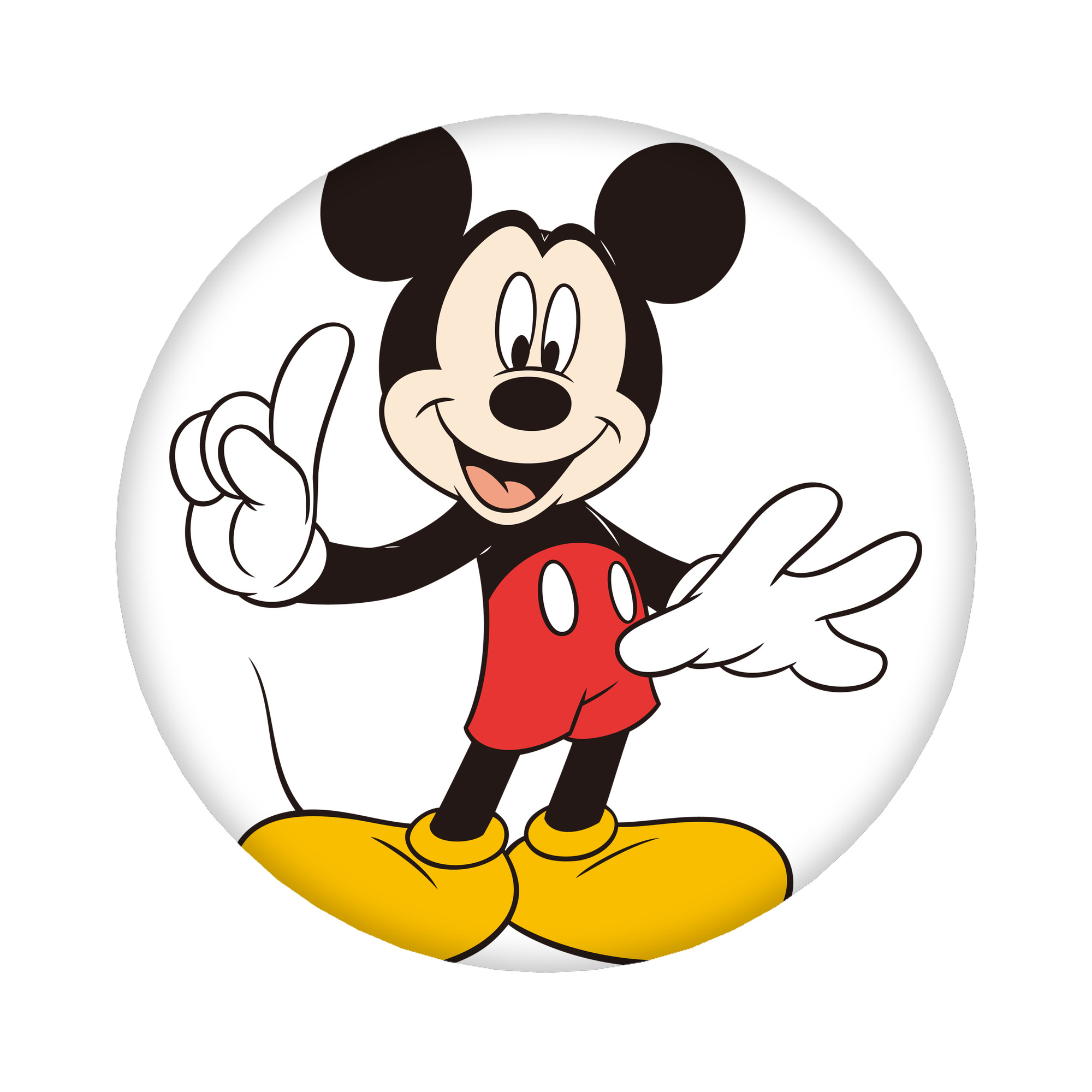 （画像用） ミッキーマウス Mickey Mouse 6cm 缶バッジ 複数セット