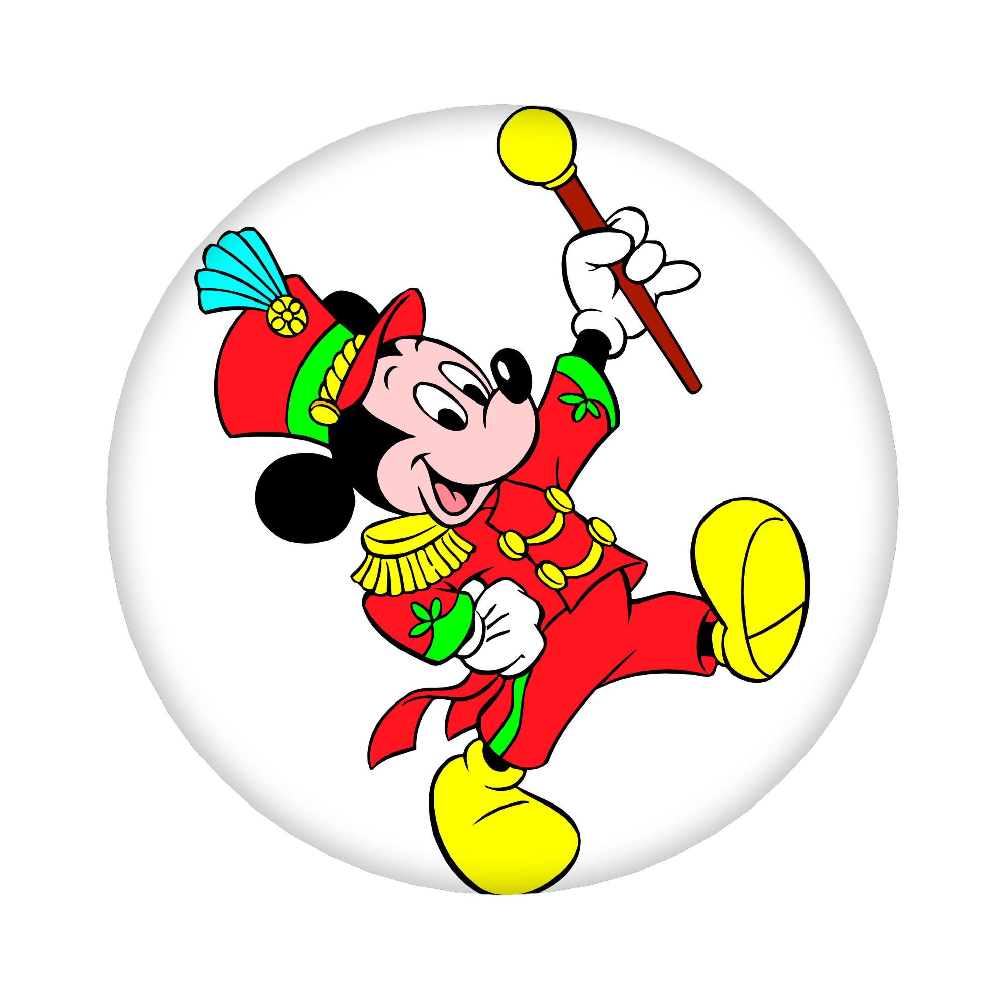 （画像用） ミッキーマウス Mickey Mouse 6cm 缶バッジ 複数セット