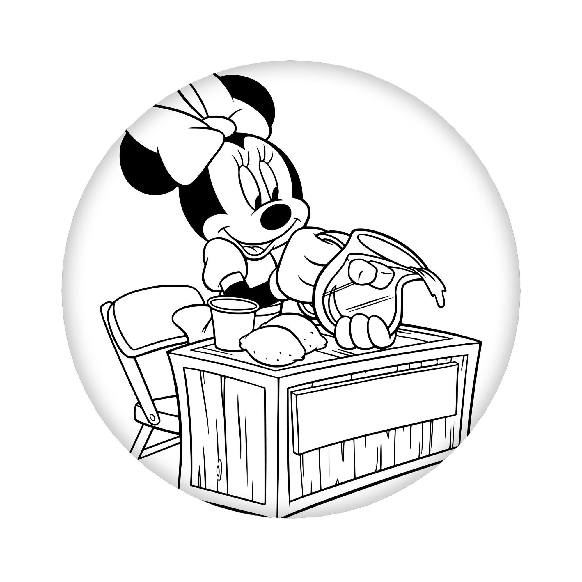 （画像用） ミッキーマウス Mickey Mouse 6cm 缶バッジ 複数セット